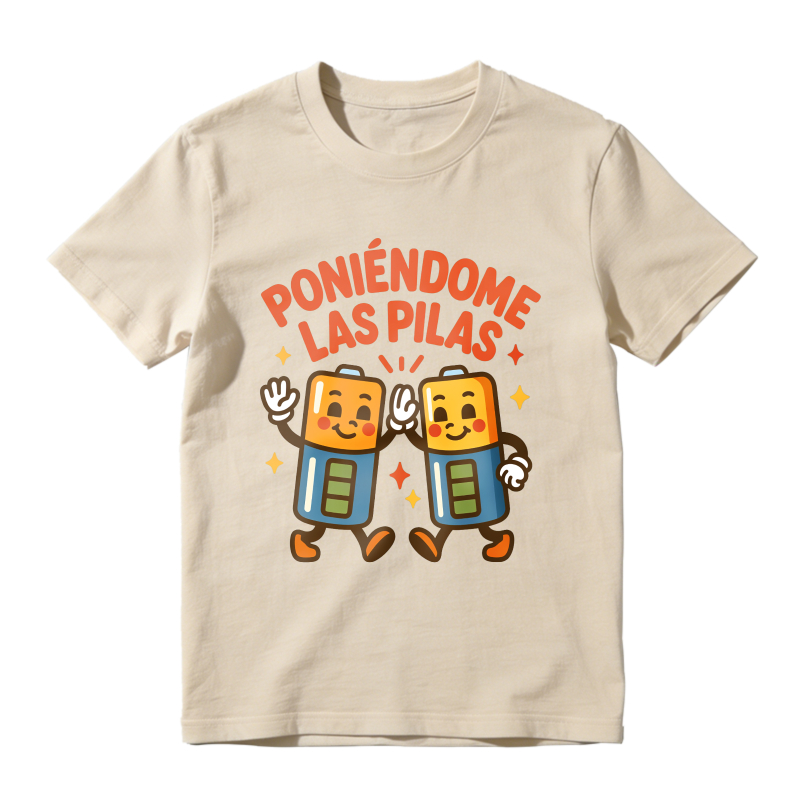 Battery Characters With Text Poniedome Las Pilas Unisex Classic T-shirt