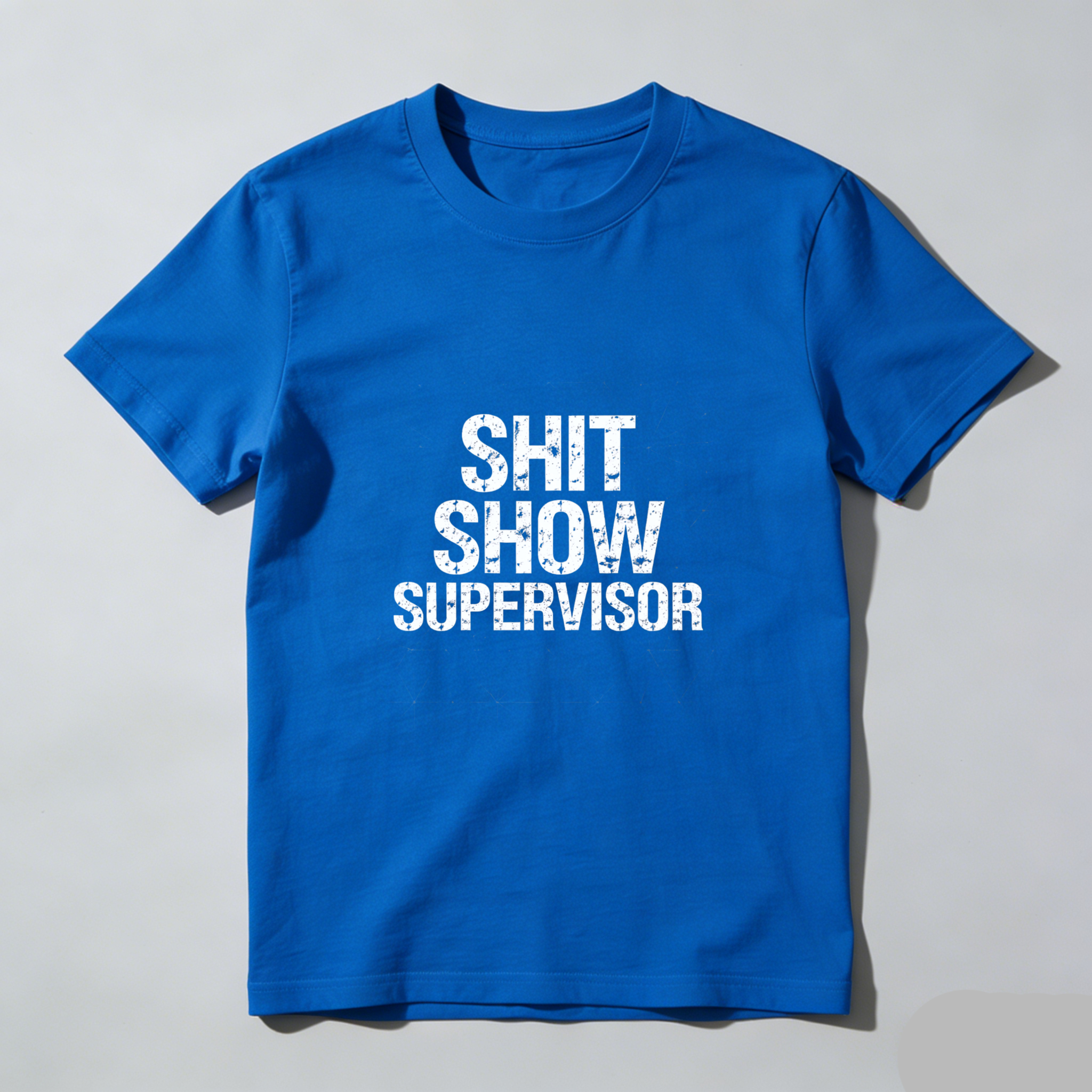 TEECURENT Shit Show Supervisor T Shirt Funny Work Humor Gift For Managers And Supervisors WOMEN
