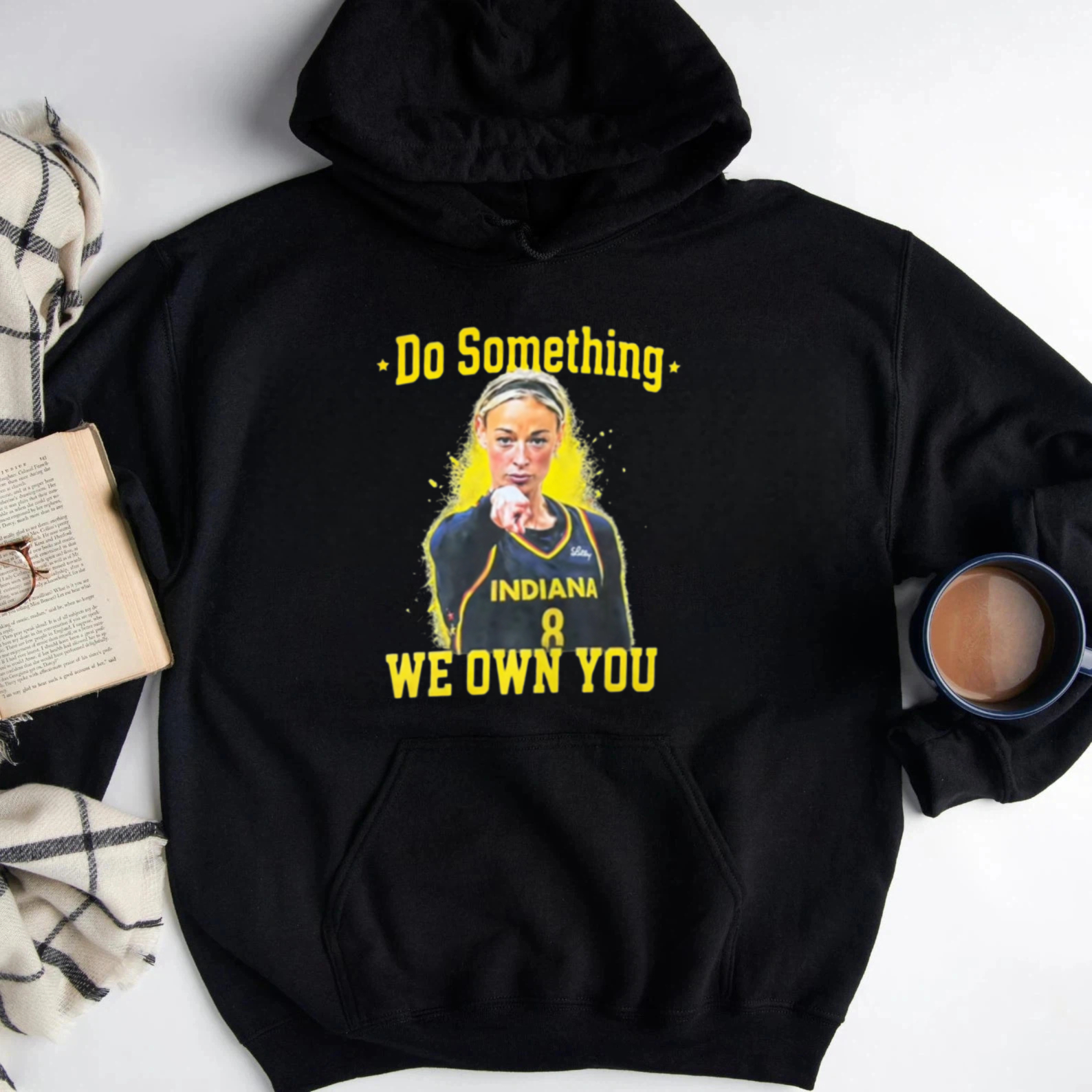 Do Something We Own You Indiana 8 Basketball Player Unisex Classic Hoodie