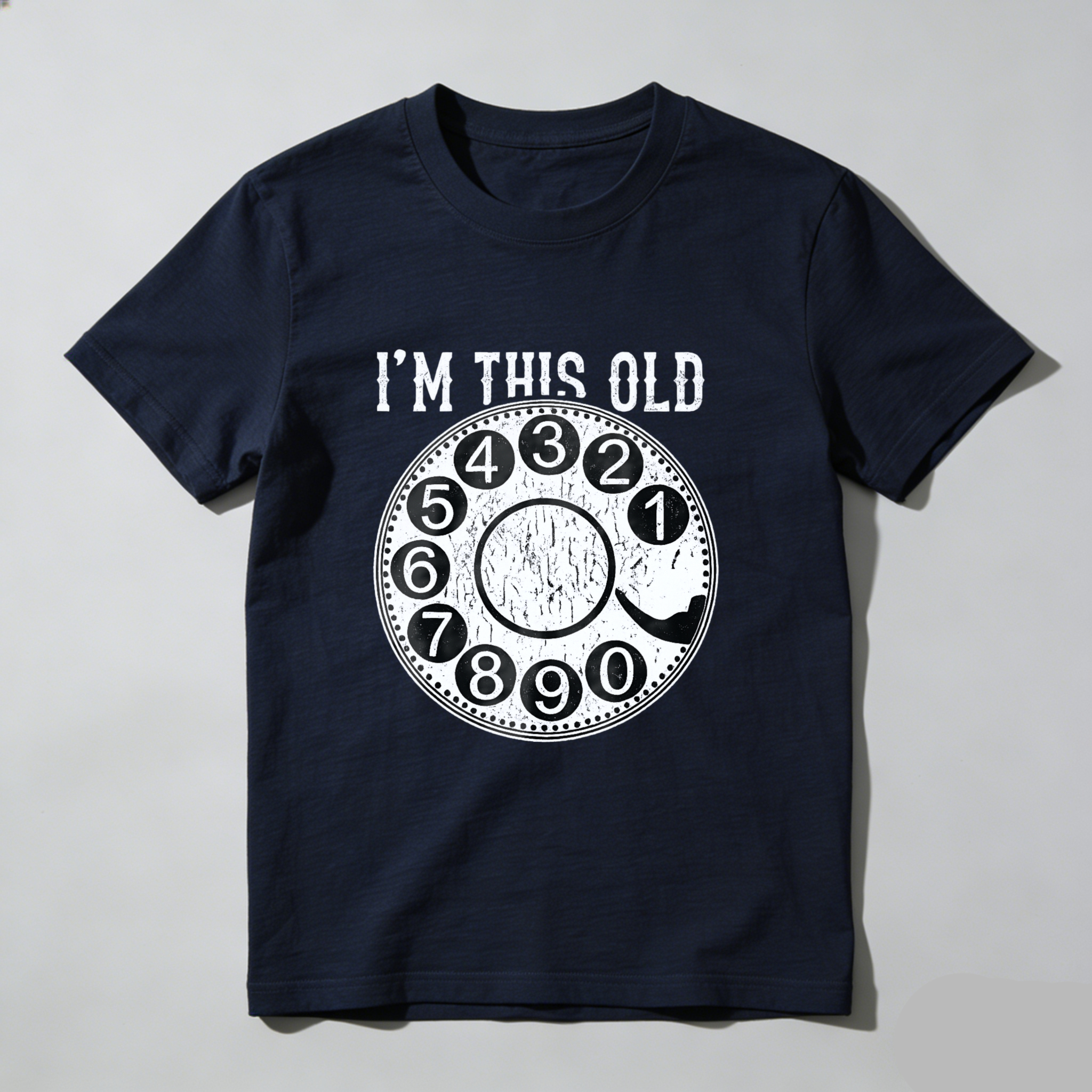 I M This Old Vintage Rotary Dial Phone T Shirt Made In Usa