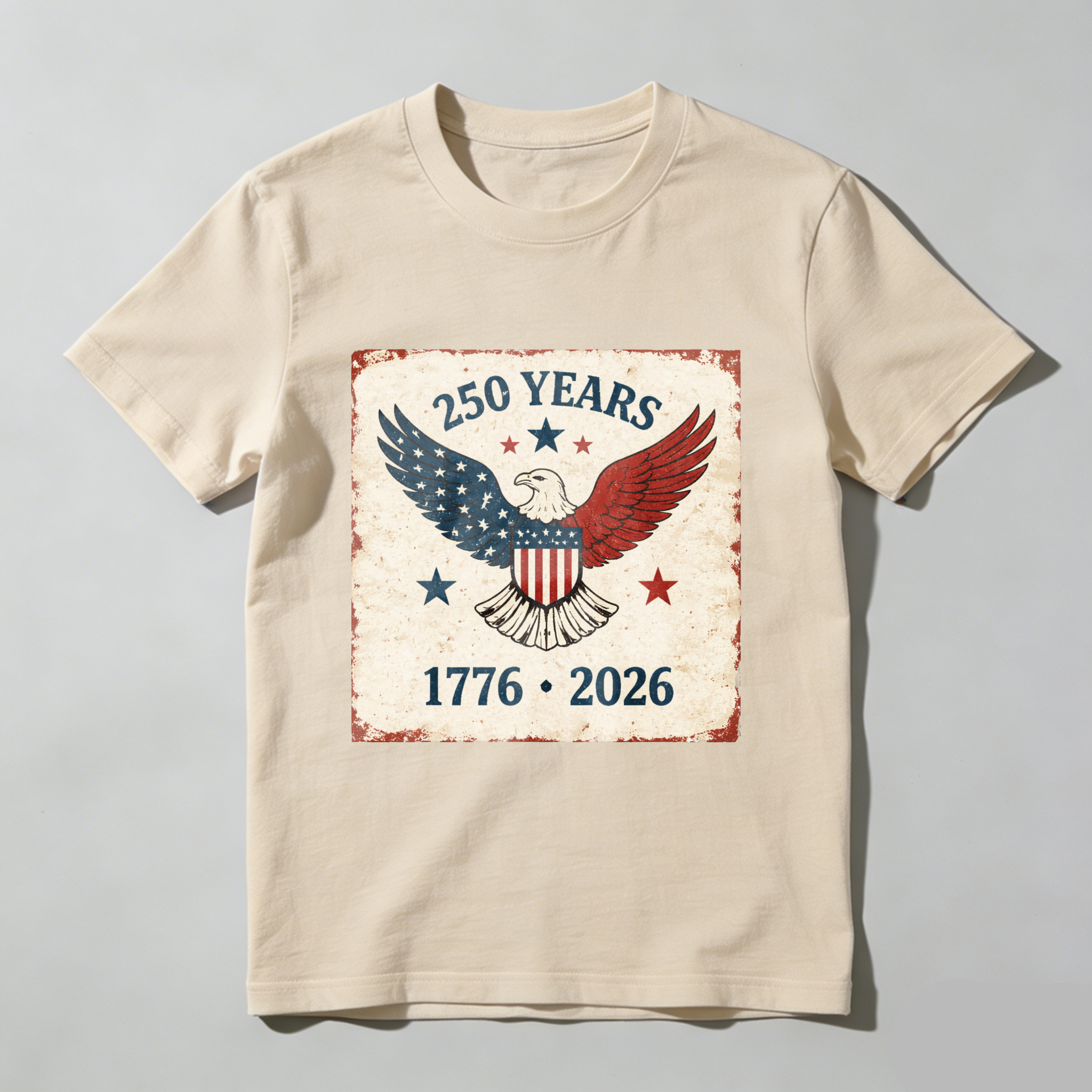 250 Years America Independence Day 1776 2026 Eagle Patriotic T Shirt