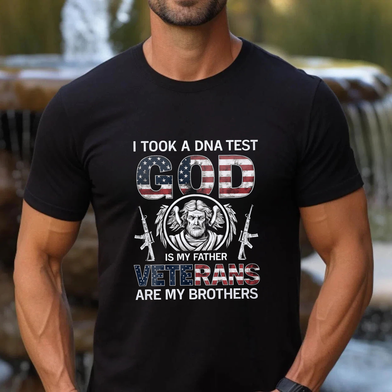I Took A Dna Test God Is My Father Veterans Are My Brothers T Shirt Made In Usa