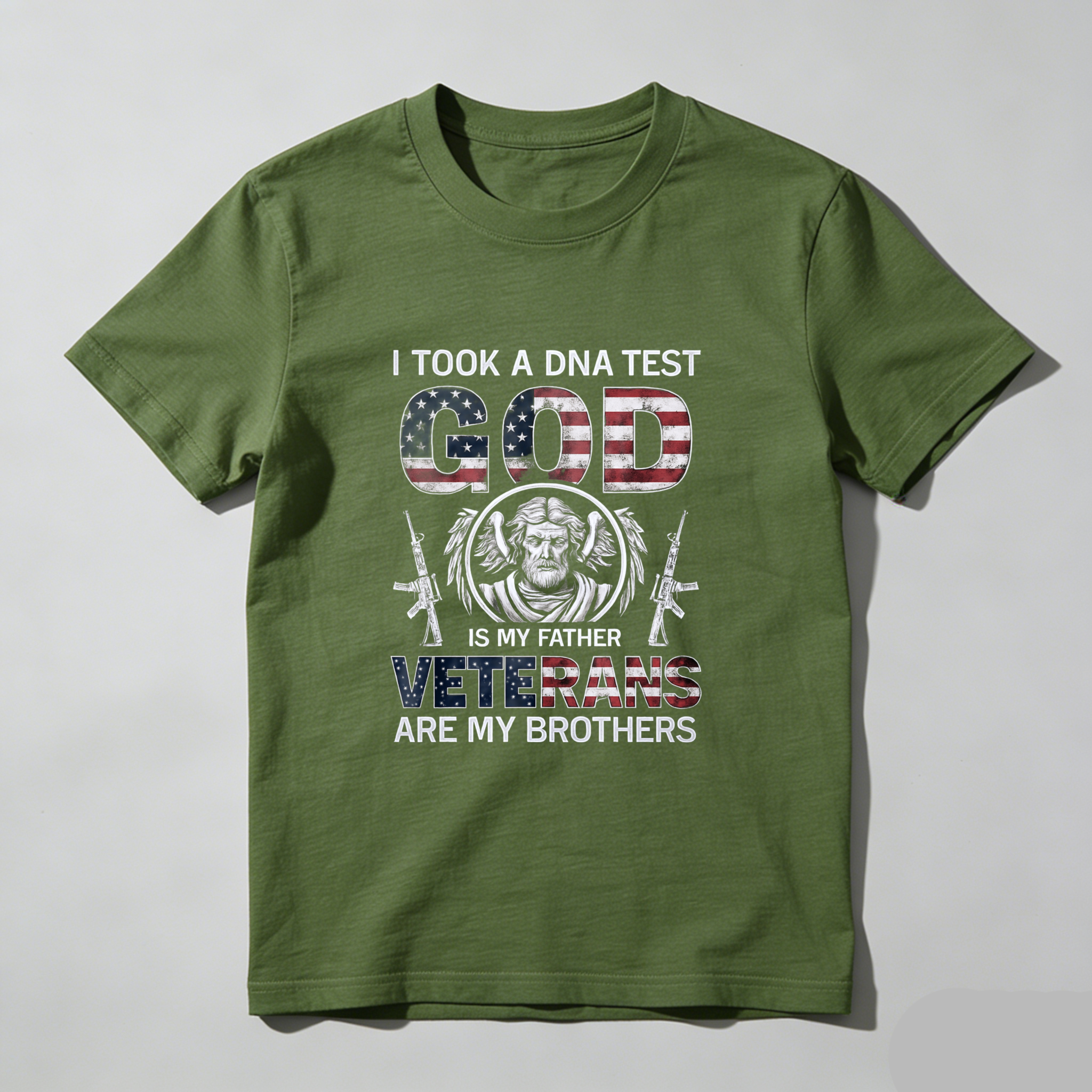 I Took A Dna Test God Is My Father Veterans Are My Brothers T Shirt Made In Usa