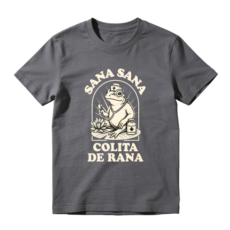 Frog Doctor With Medicine Jar And Lily Pad Sana Sana Colita De Rana Unisex Classic T-shirt