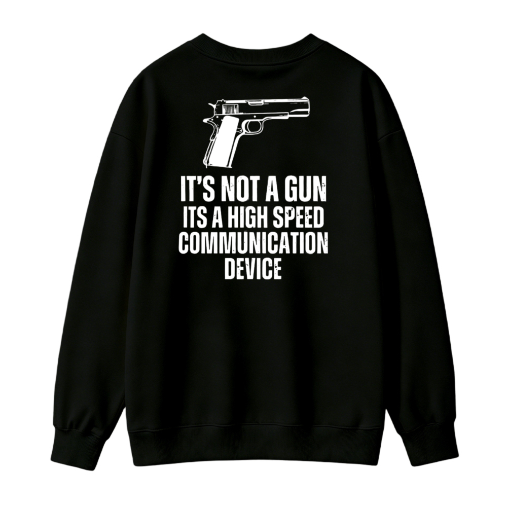 Funny High Speed Communication Device Graphic Sweatshirt