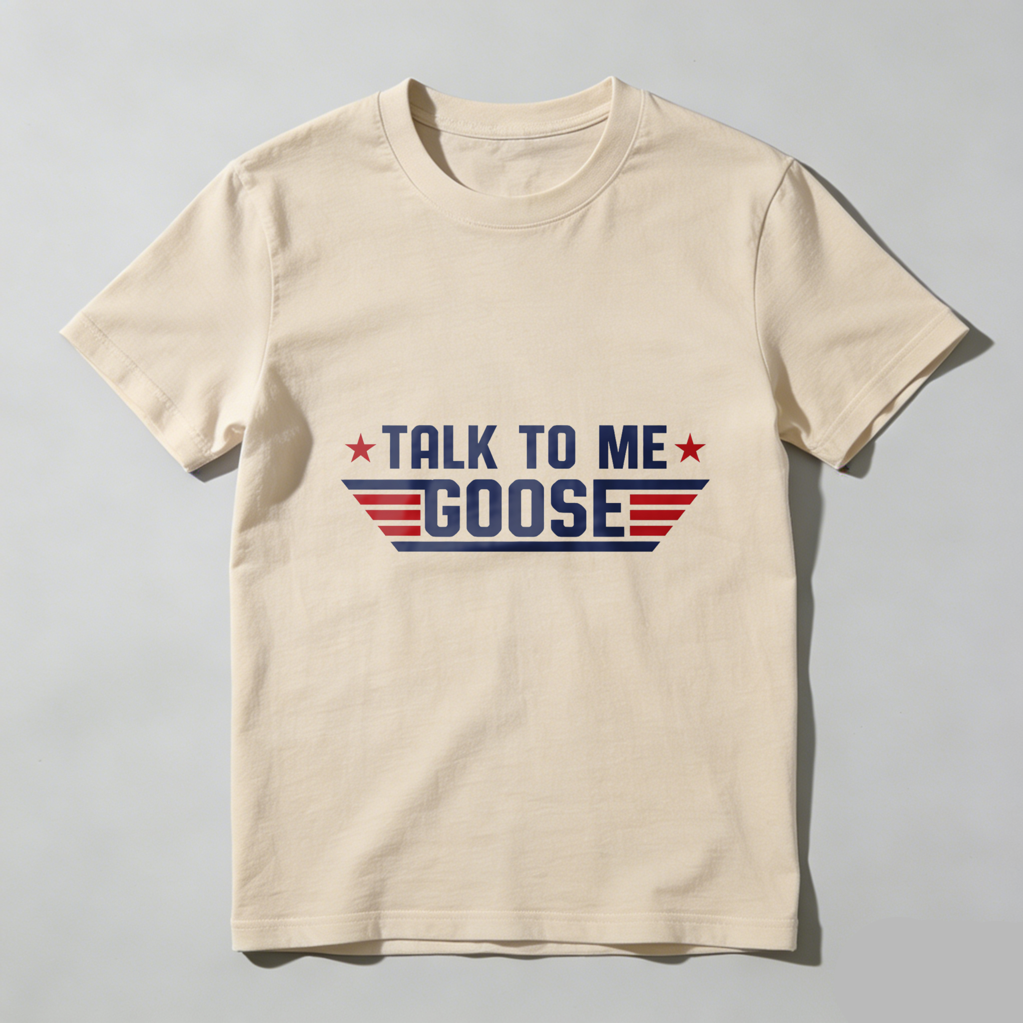 TEECURENTTalk To Me Goose T Shirt Top Men Women Movie Inspired Graphic Tee Black Casual Wear-TeeCurent