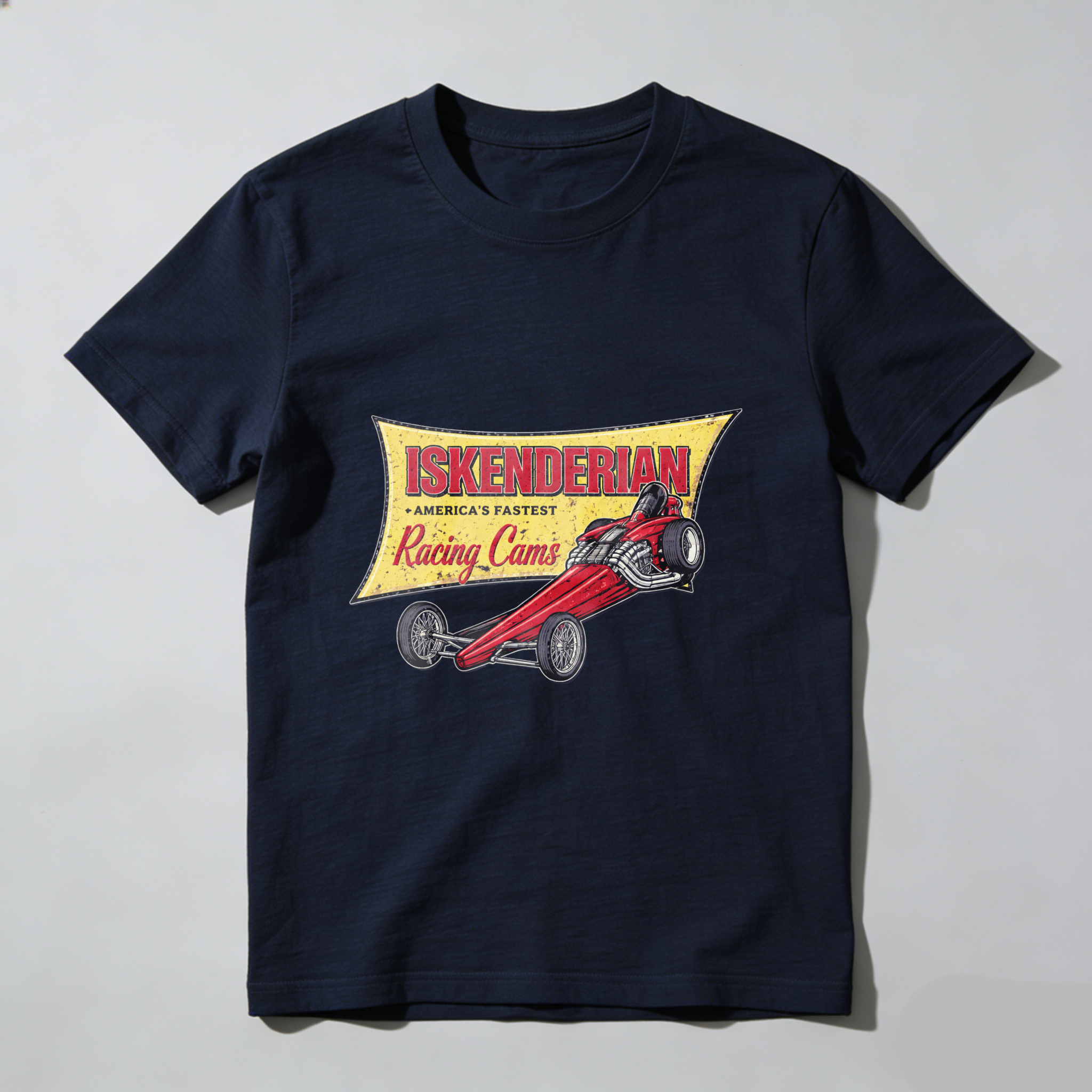 Iskenderian Racing Cams America S Fastest Vintage Hot Rod T Shirt Black