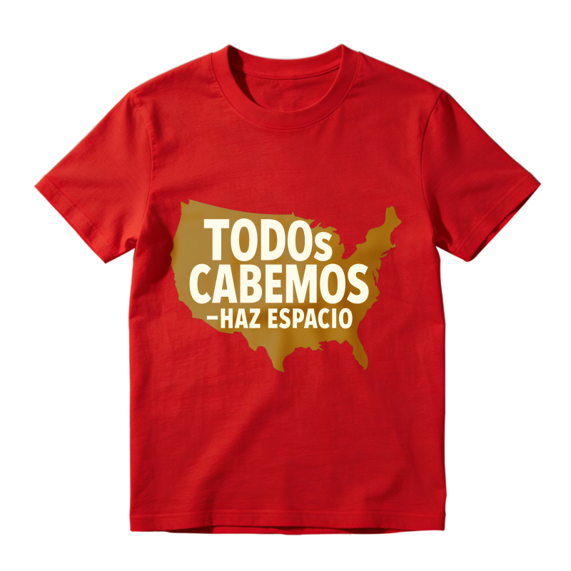 Todos Cabemos Haz Espacio Usa Map Unisex Classic T-shirt