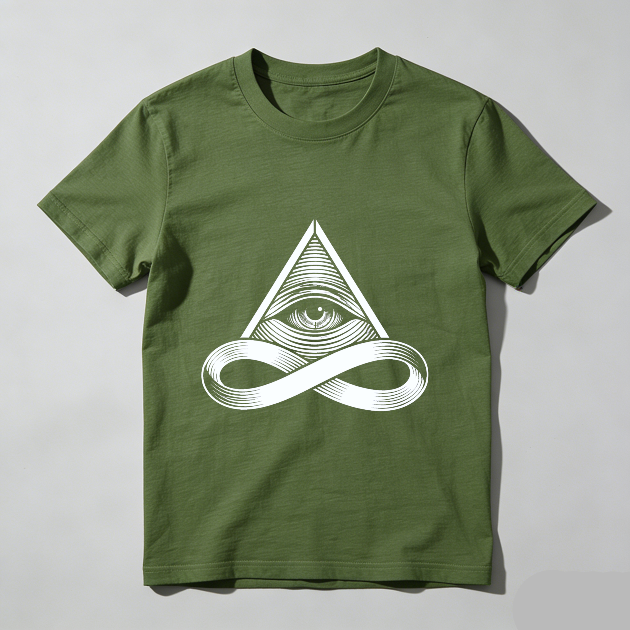 TEECURENT  All Seeing Eye And Infinity Symbol TEECURENT