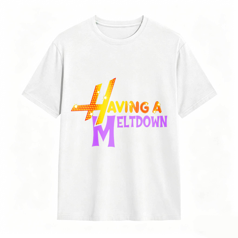Having A Meltdown With Lightning Bolt Design Unisex Classic T-shirt
