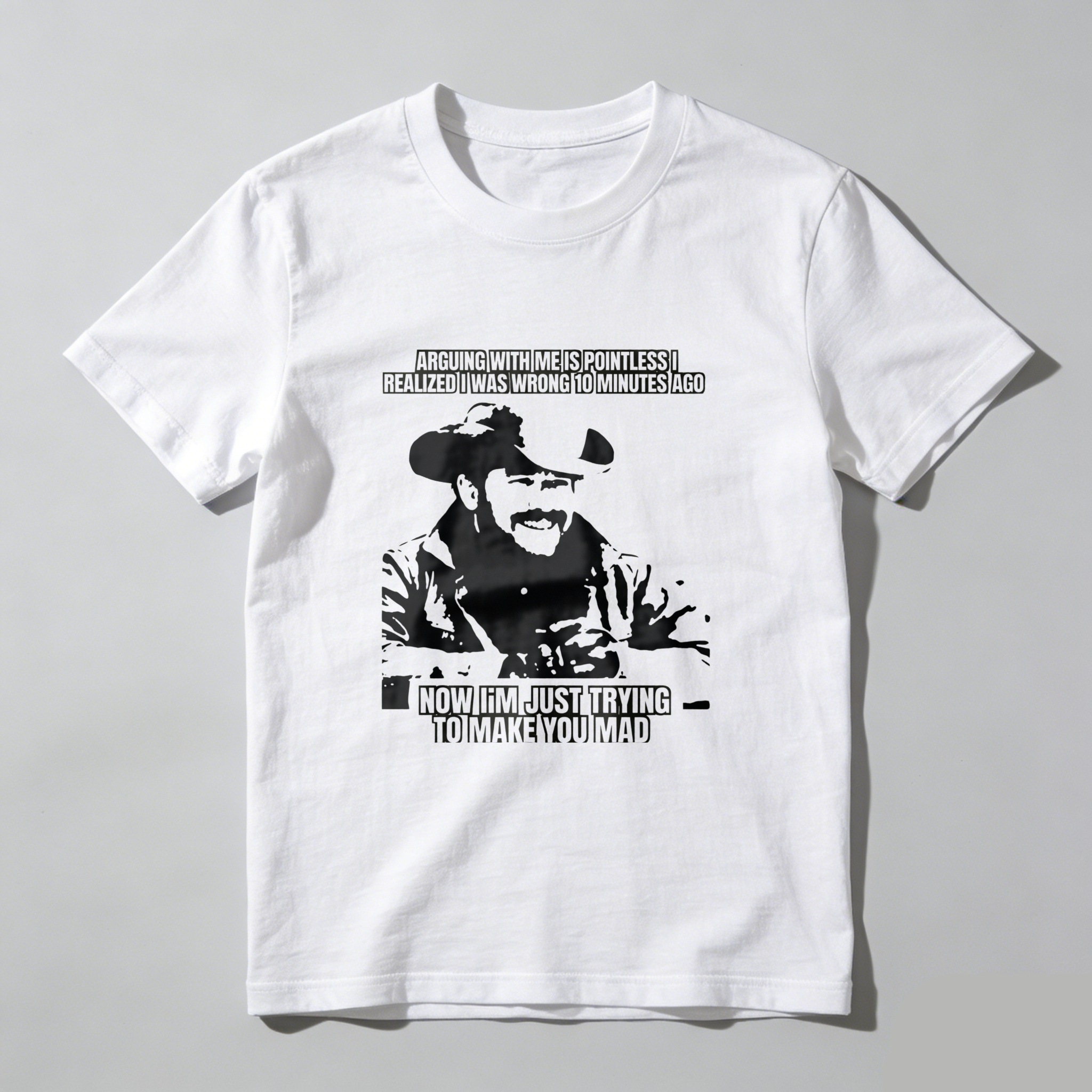 TEECURENT Arguing With Me Is Pointless I Realized I Was Wrong 10 Minutes Ago Now I Am Just Trying To Make You Mad T Shirt