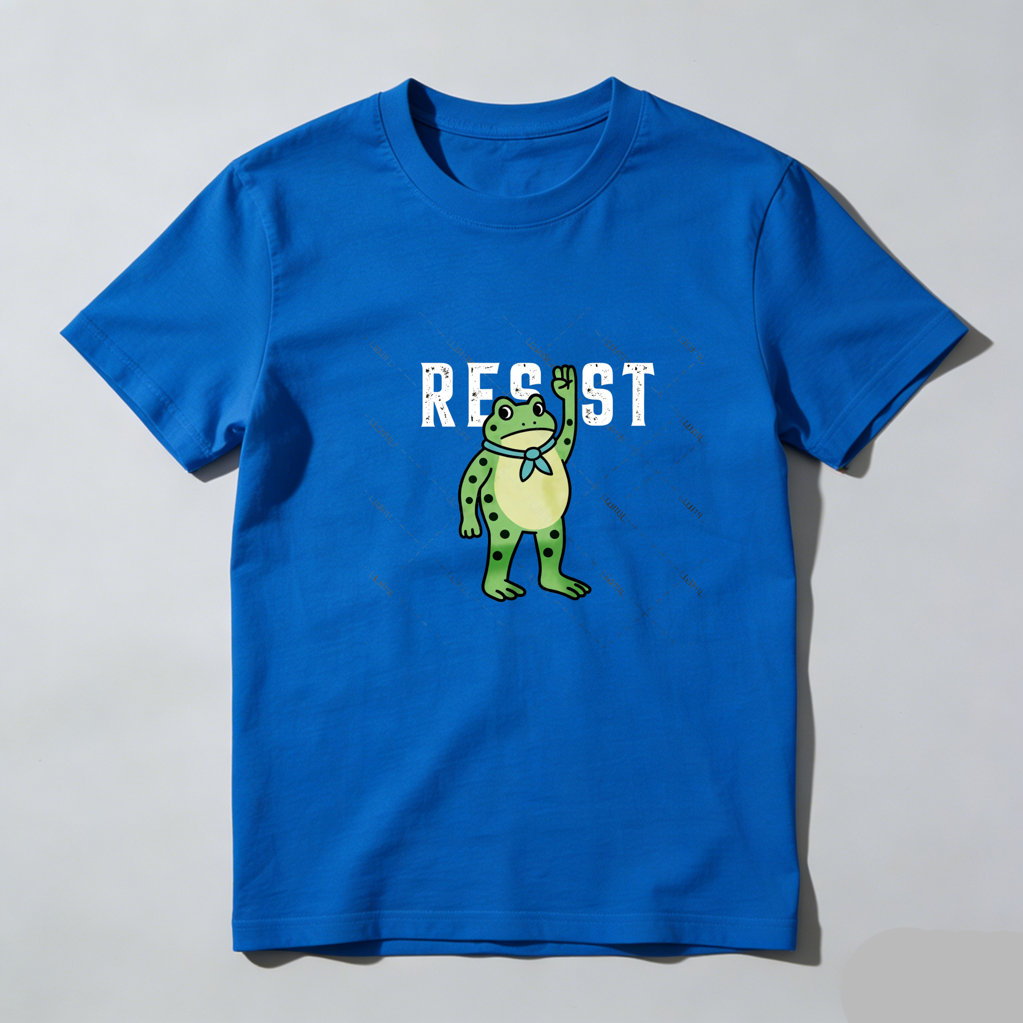 TEECURENT Frog Resist Protest Pure Cotton Short Sleeve T Shirt-TeeCurent