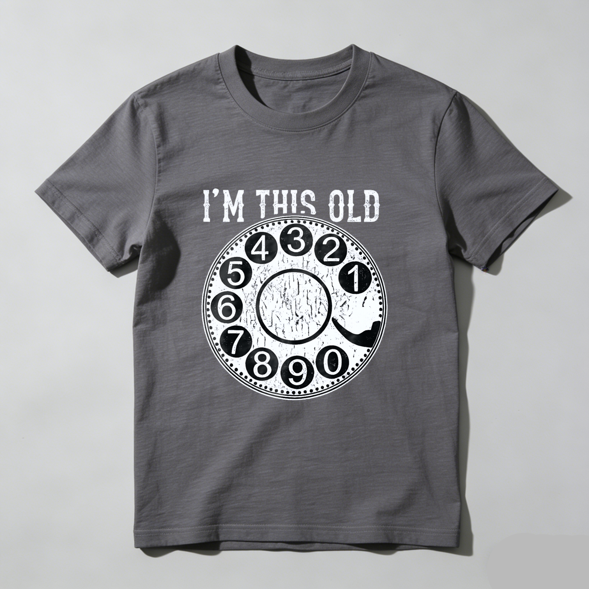 I M This Old Vintage Rotary Dial Phone T Shirt Made In Usa