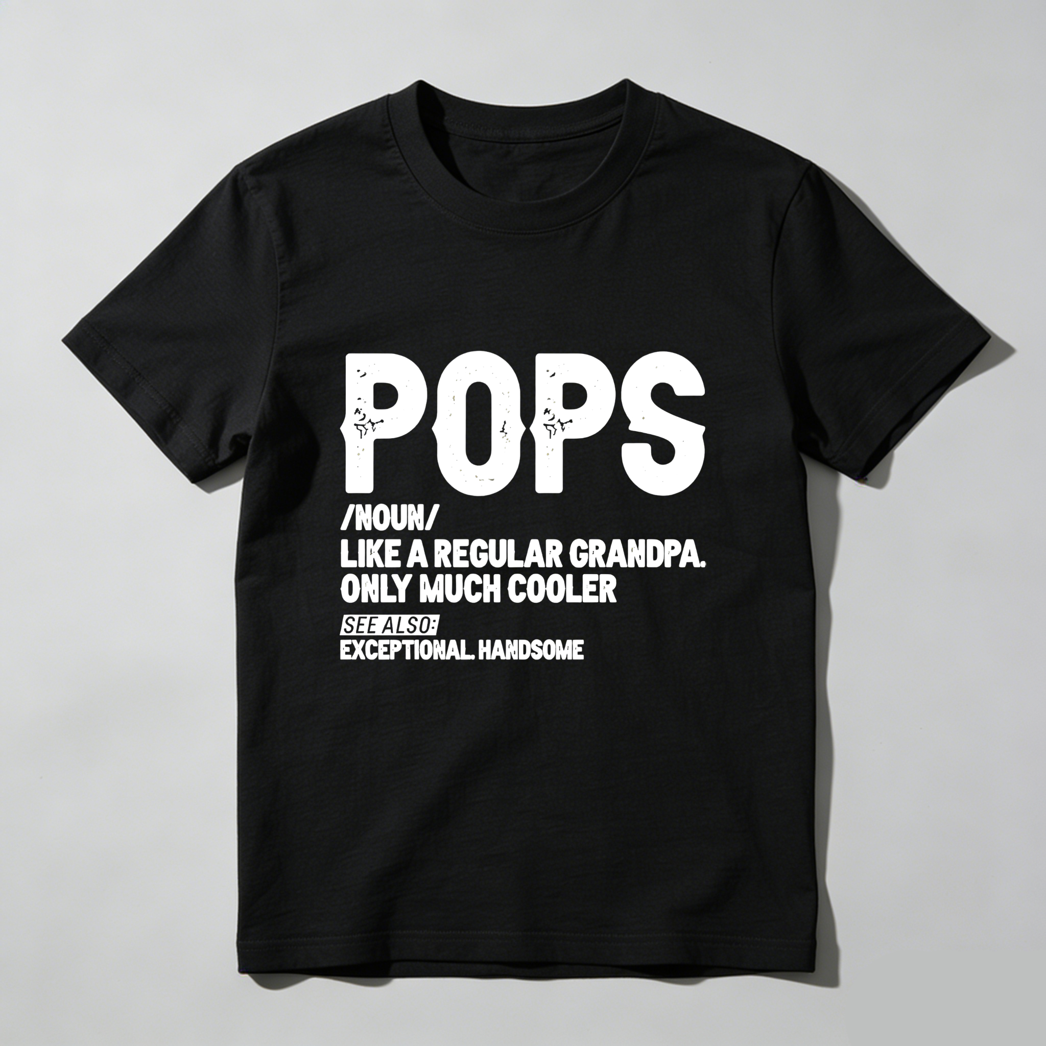 TEECURENT Pops Definition Exceptional Handsome Pure Cotton Short Sleeve T-Shirt-TeeCurent