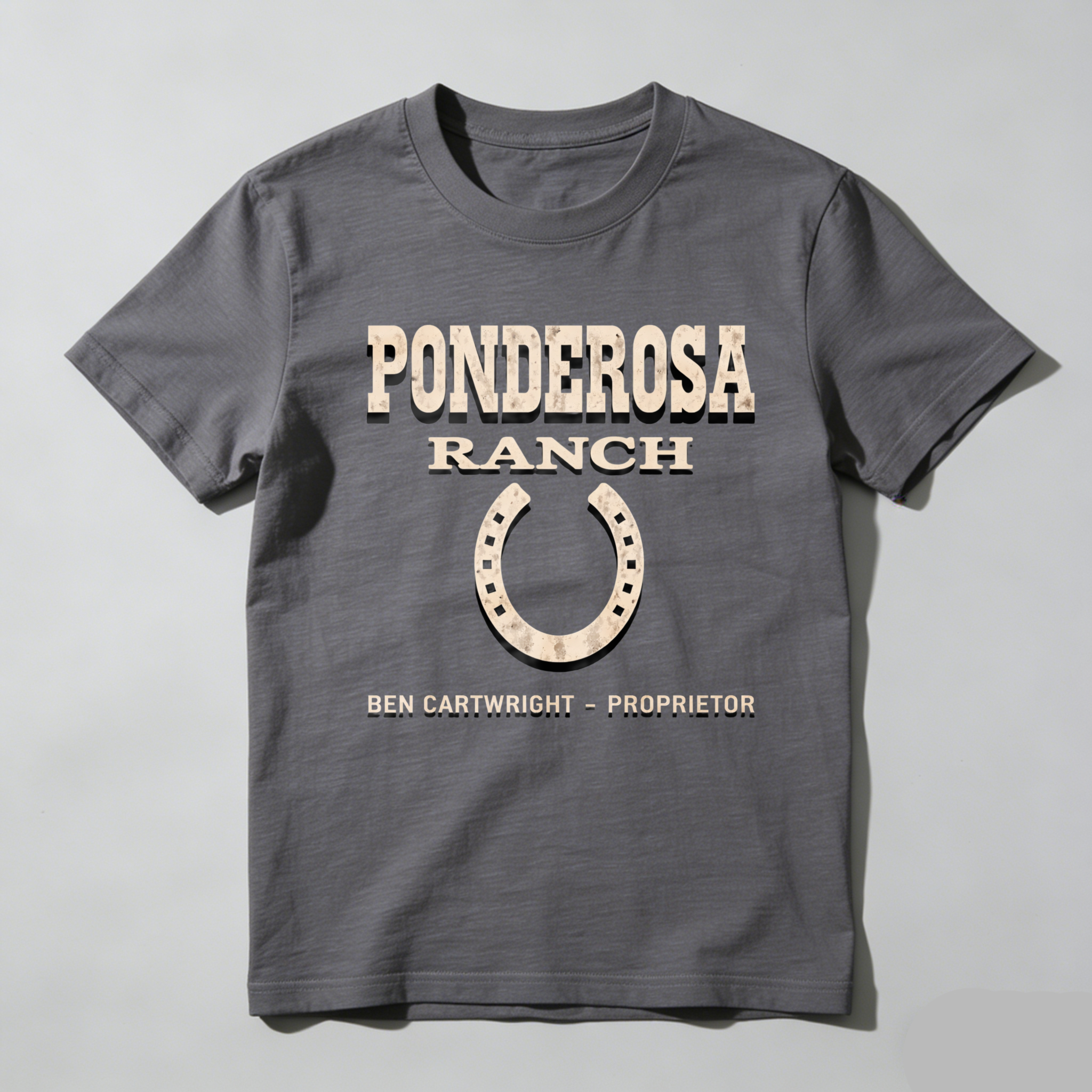 TEECURENT Ponderosa Ranch Ben Cartwright Proprietor Western T-Shirt