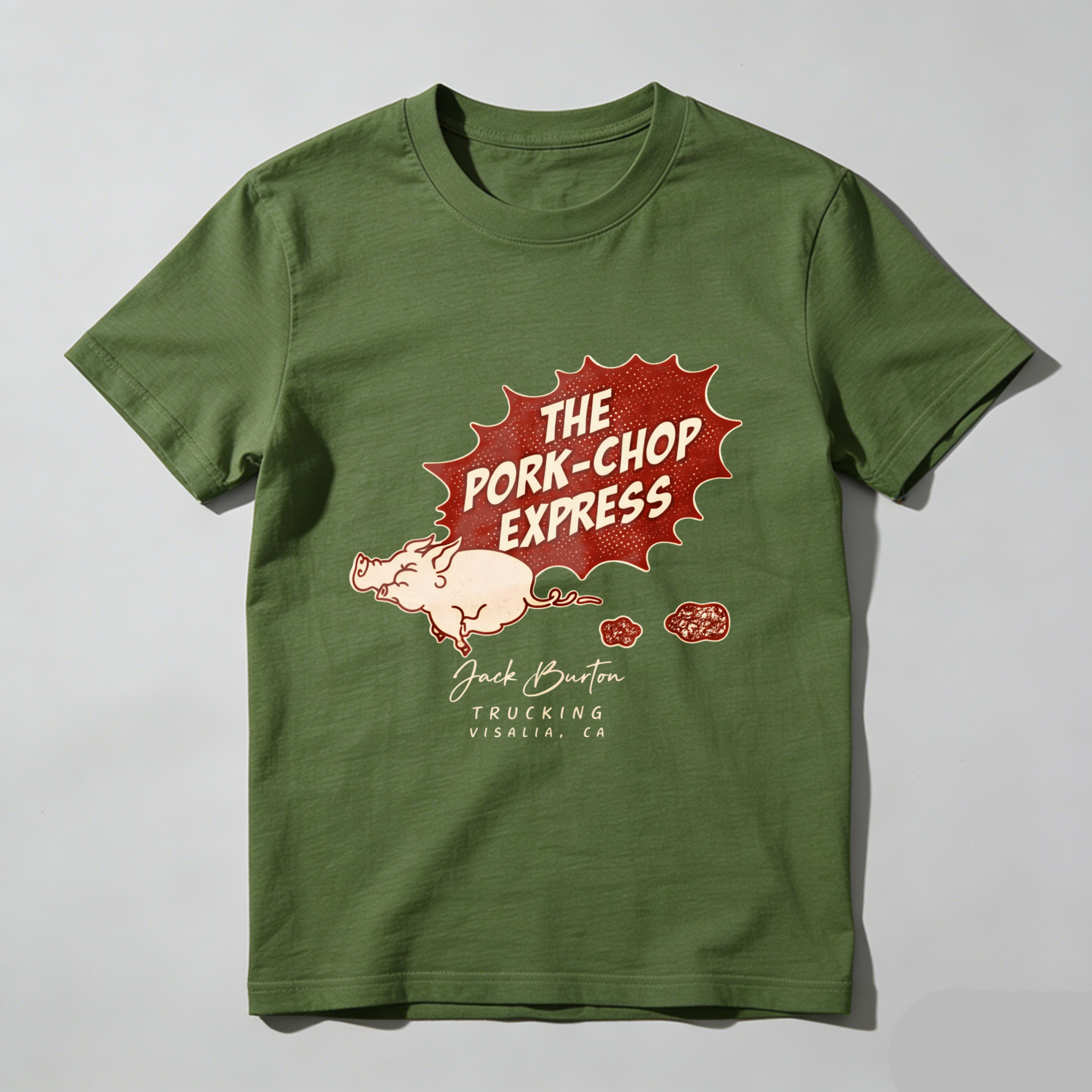 The Pork Chop Express Jack Burton Trucking Visalia Ca T Shirt