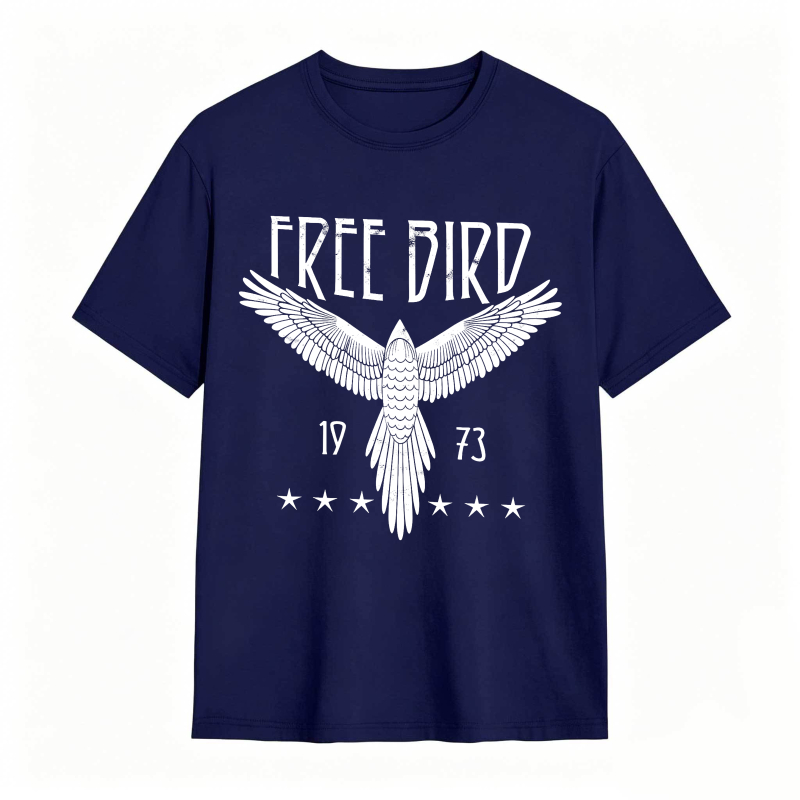 Free Bird Eagle 1973 Stars Design Unisex Classic T-shirt