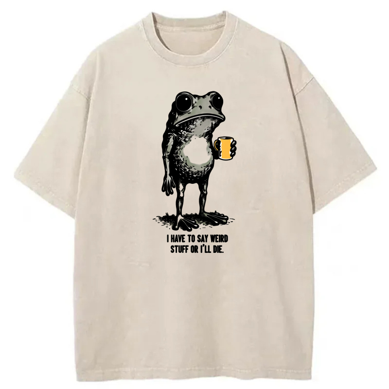 Frog Holding Beer With Text Below tshirt 100% cotton