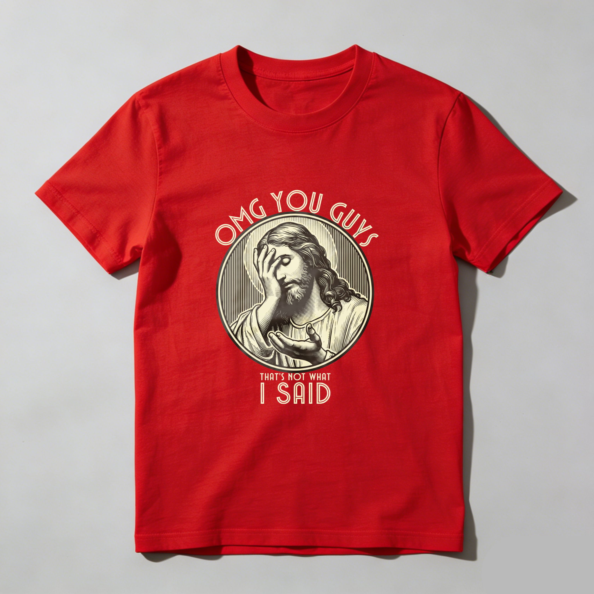 Casual, Men's T-Shirt, Religious Humor Design, Everyday Wear, Gift For Friends