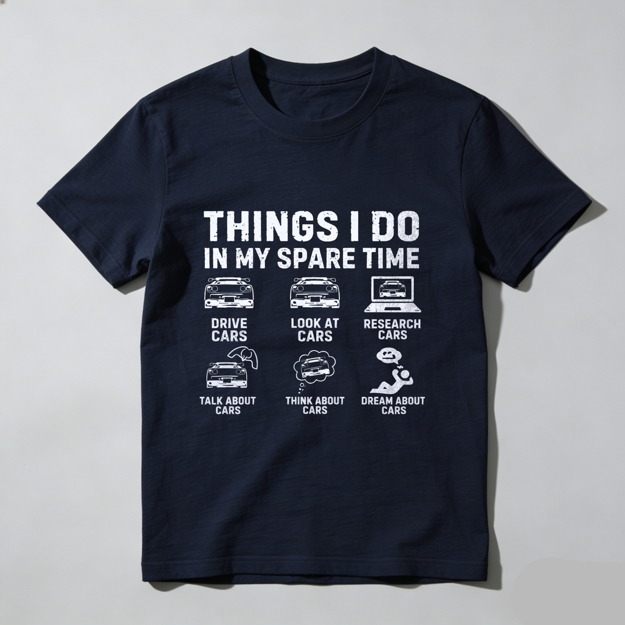 Things I Do In My Spare Time Car Enthusiast T-Shirt For Men And Women Automotive Lover Gift Shirt With Fun Car Related Activities Design