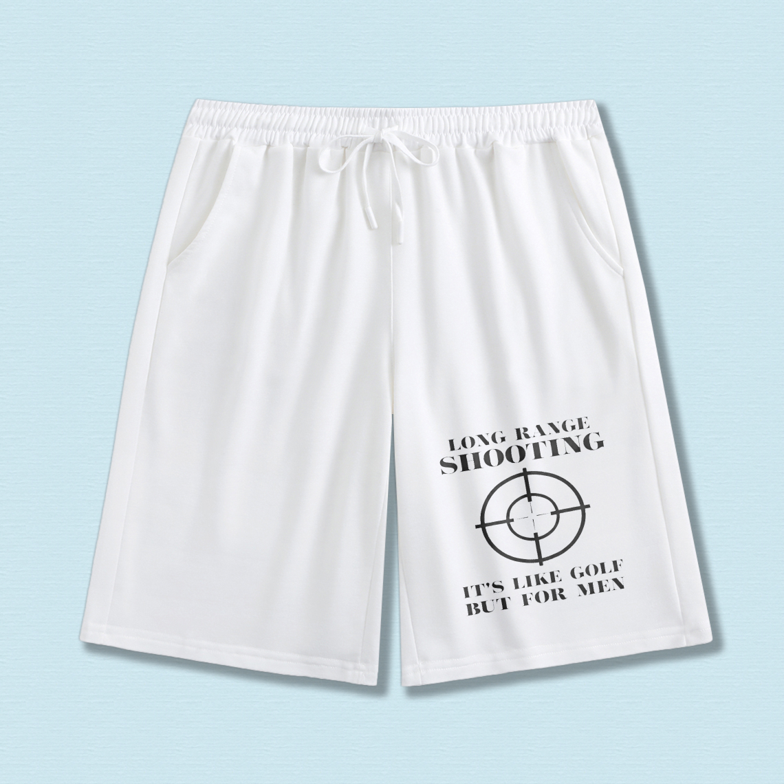 TEECURENT Long Range Shooting Shorts Its Like Golf But For Men Mens Casual Sweat Shorts With Drawstring Elastic Waistband Comfortable Athletic Wear For Outdoor Activities