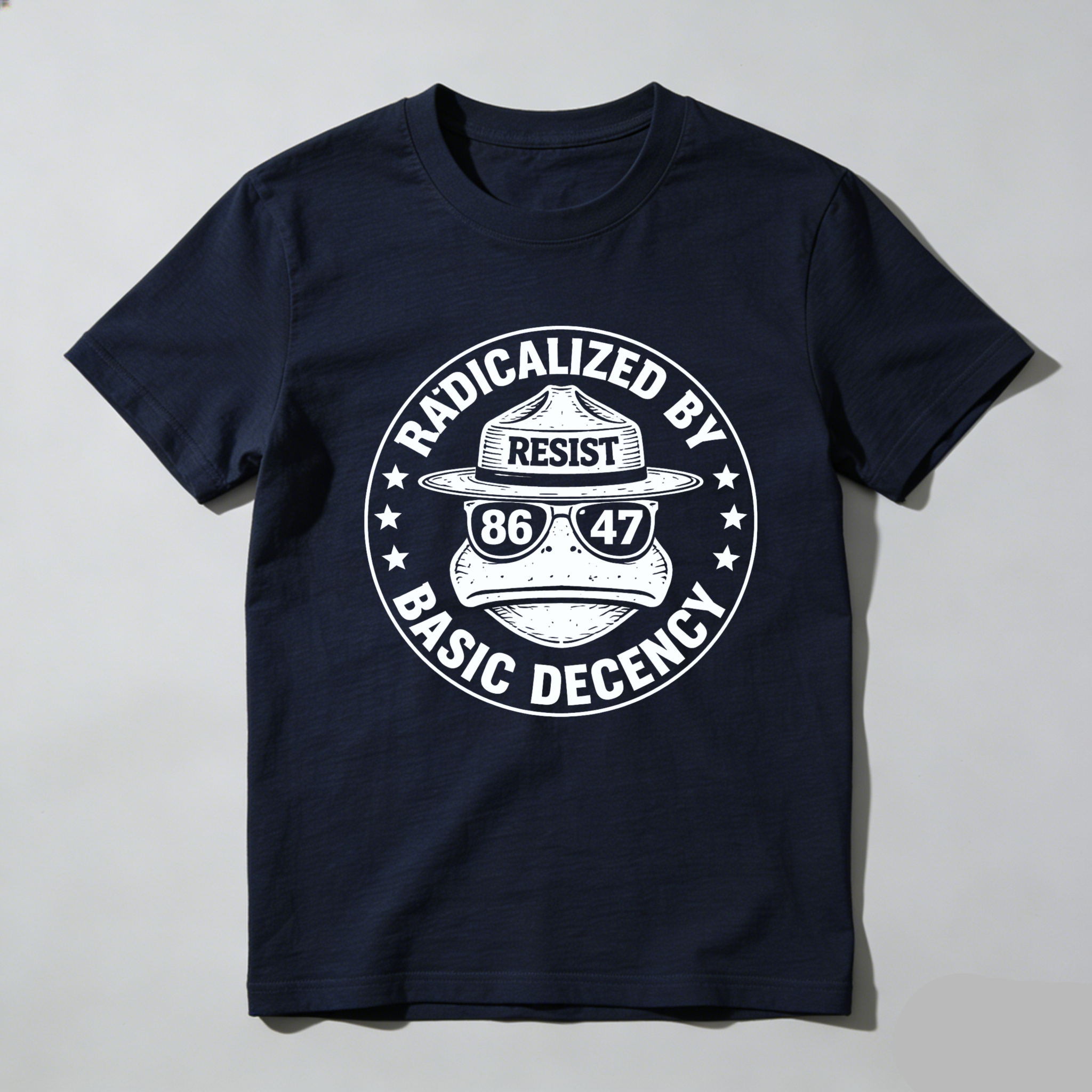 TEECURENTRadicalized By Basic Decency Resist 86 47 T Shirt-TeeCurent