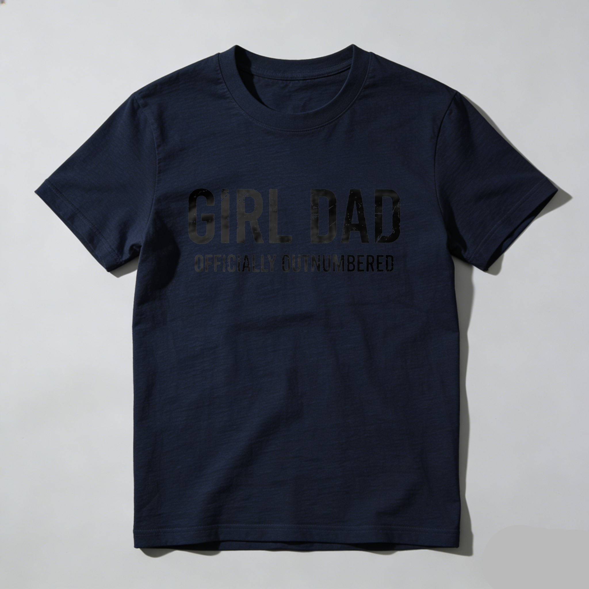 Girl Dad Officially Outnumbered T Shirt Made In Usa