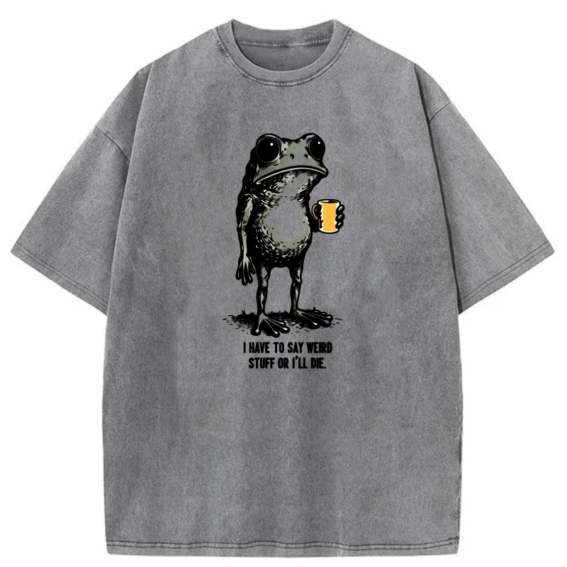 Frog Holding Beer With Text Below tshirt 100% cotton