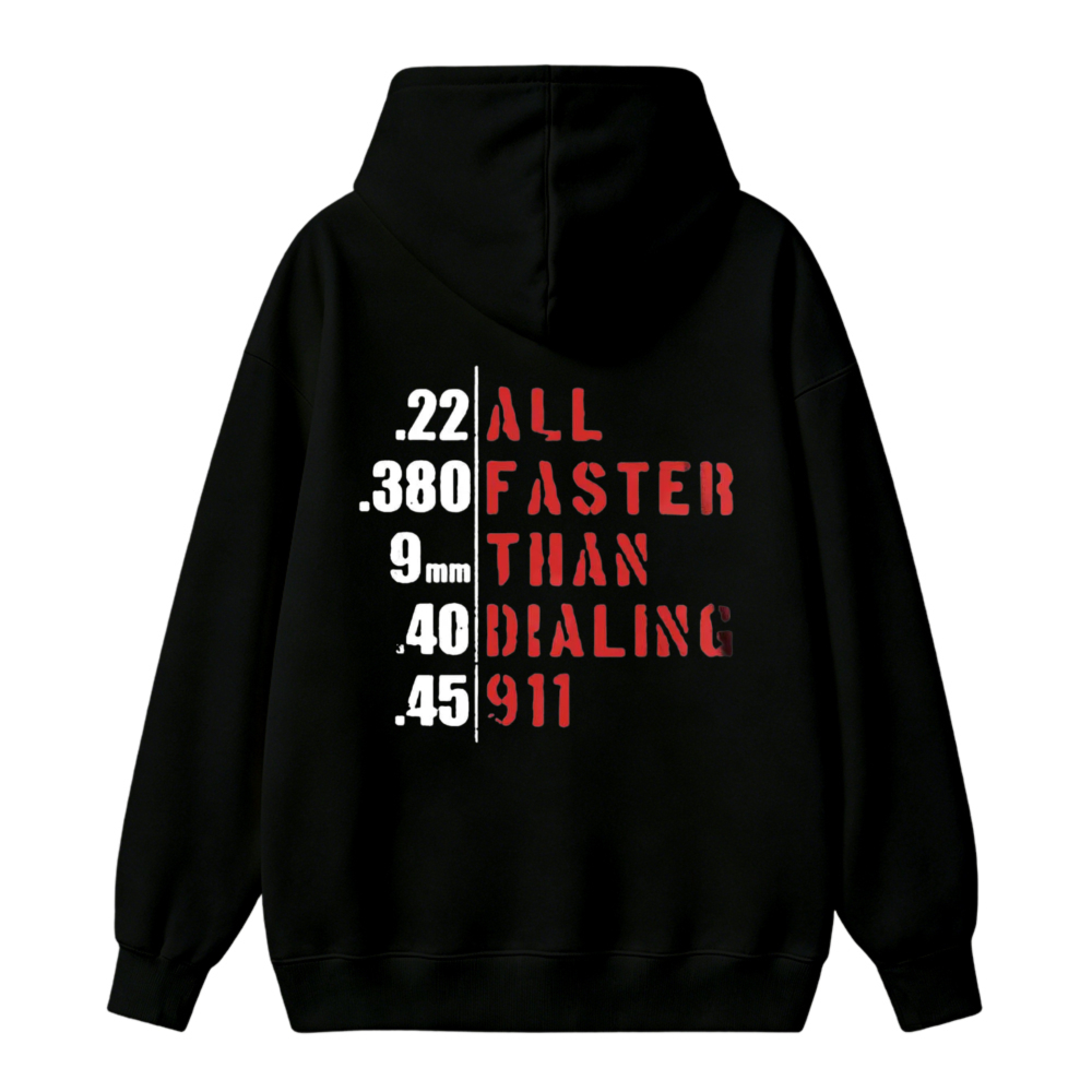 All Faster Than Dialing 911 Caliber List Graphic Unisex Classic Hoodie