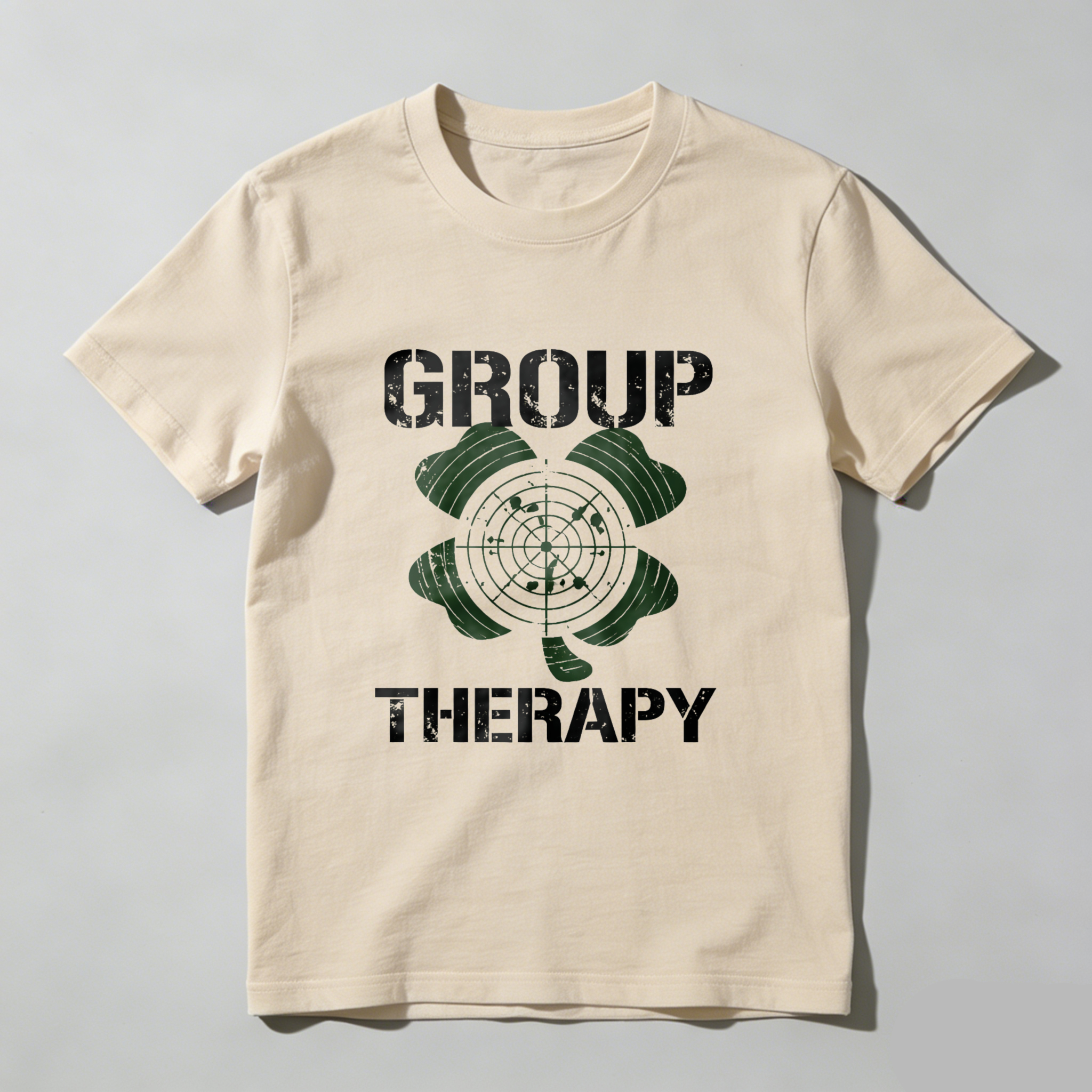 TEECURENT Group Therapy T Shirt With Target Design For Shooting Enthusiasts And Fun Group Activities