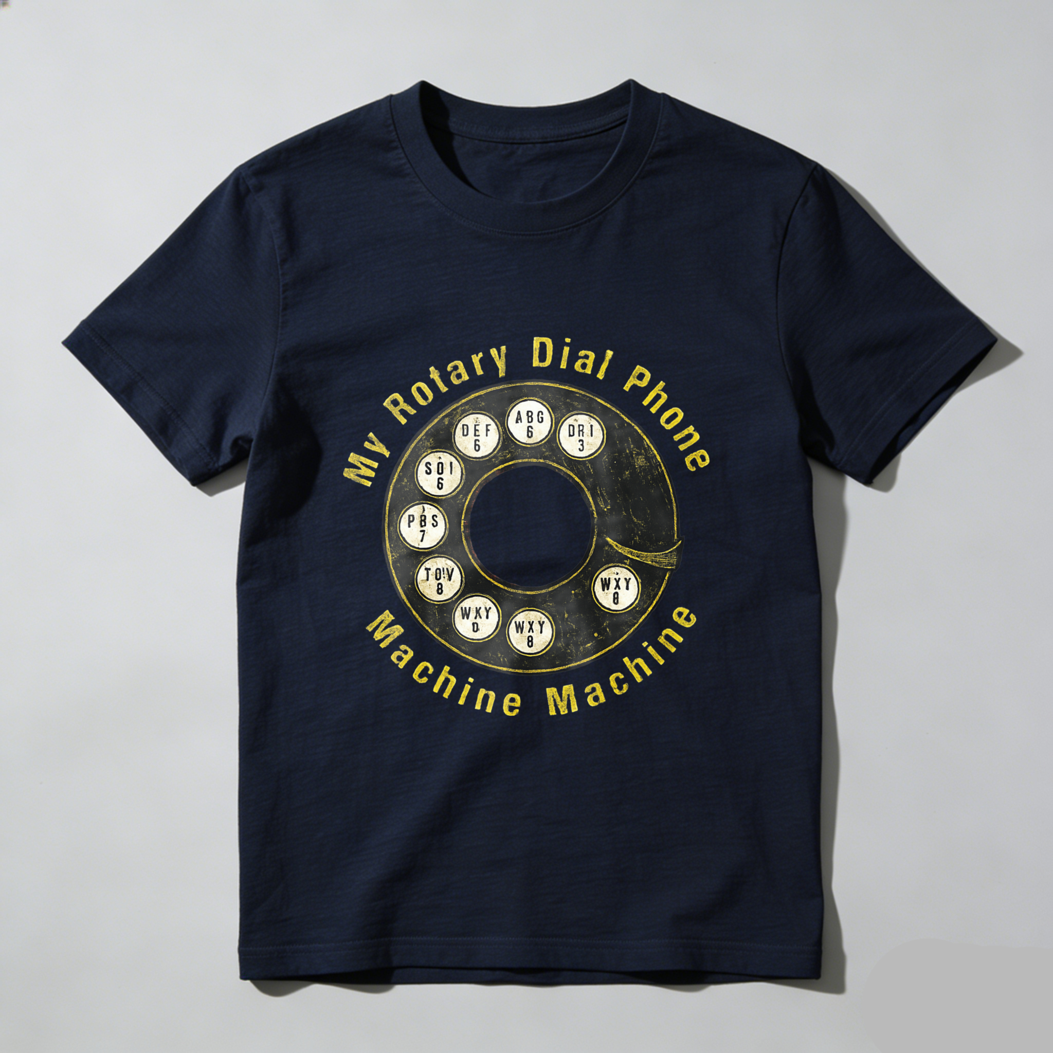 My Rotary Dial Phone Machine Machine T Shirt Made In Usa