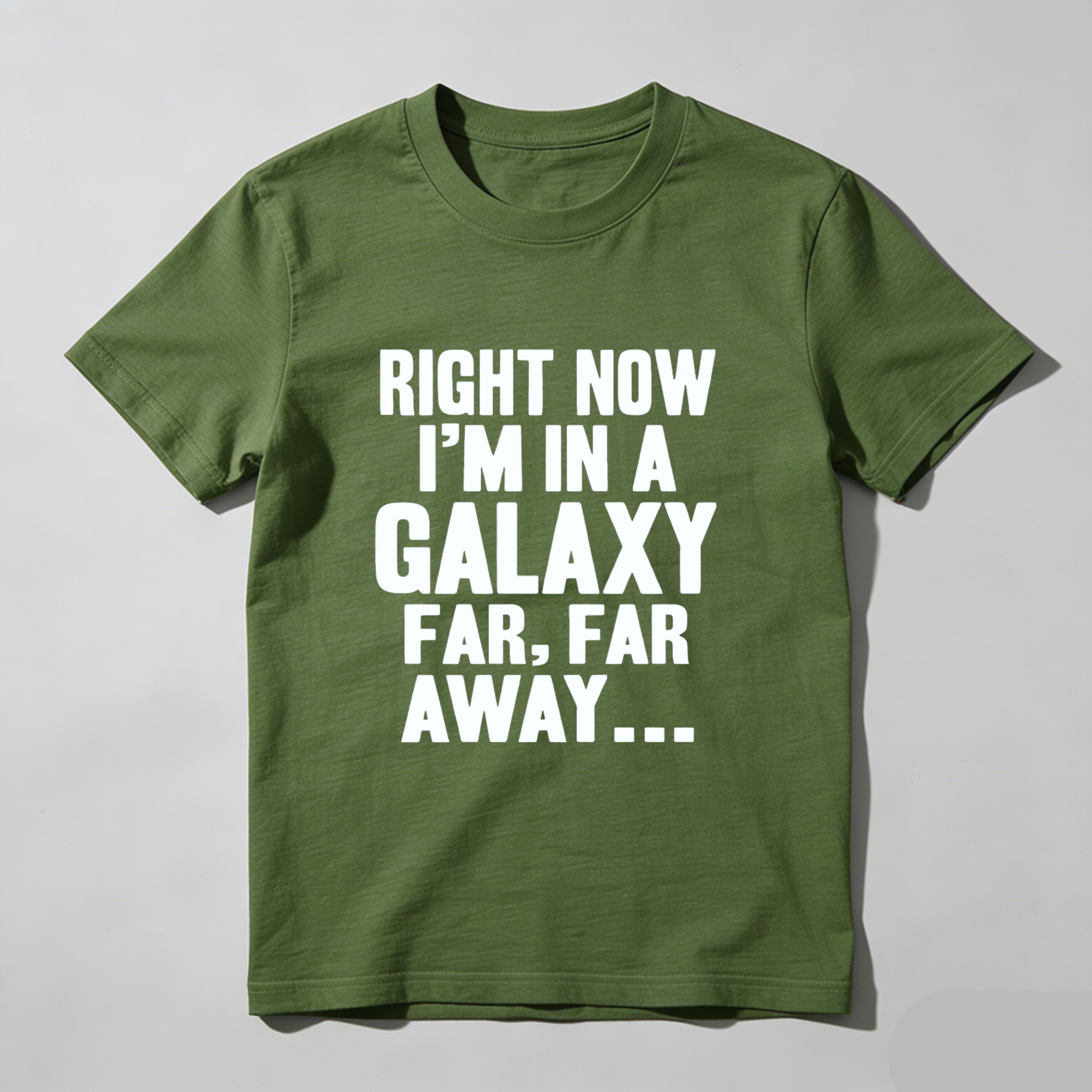 TEECURENT Right Now Im In A Galaxy Far Far Away T Shirt Star Wars Inspired Funny Quote Black Cotton Men Women Casual Top