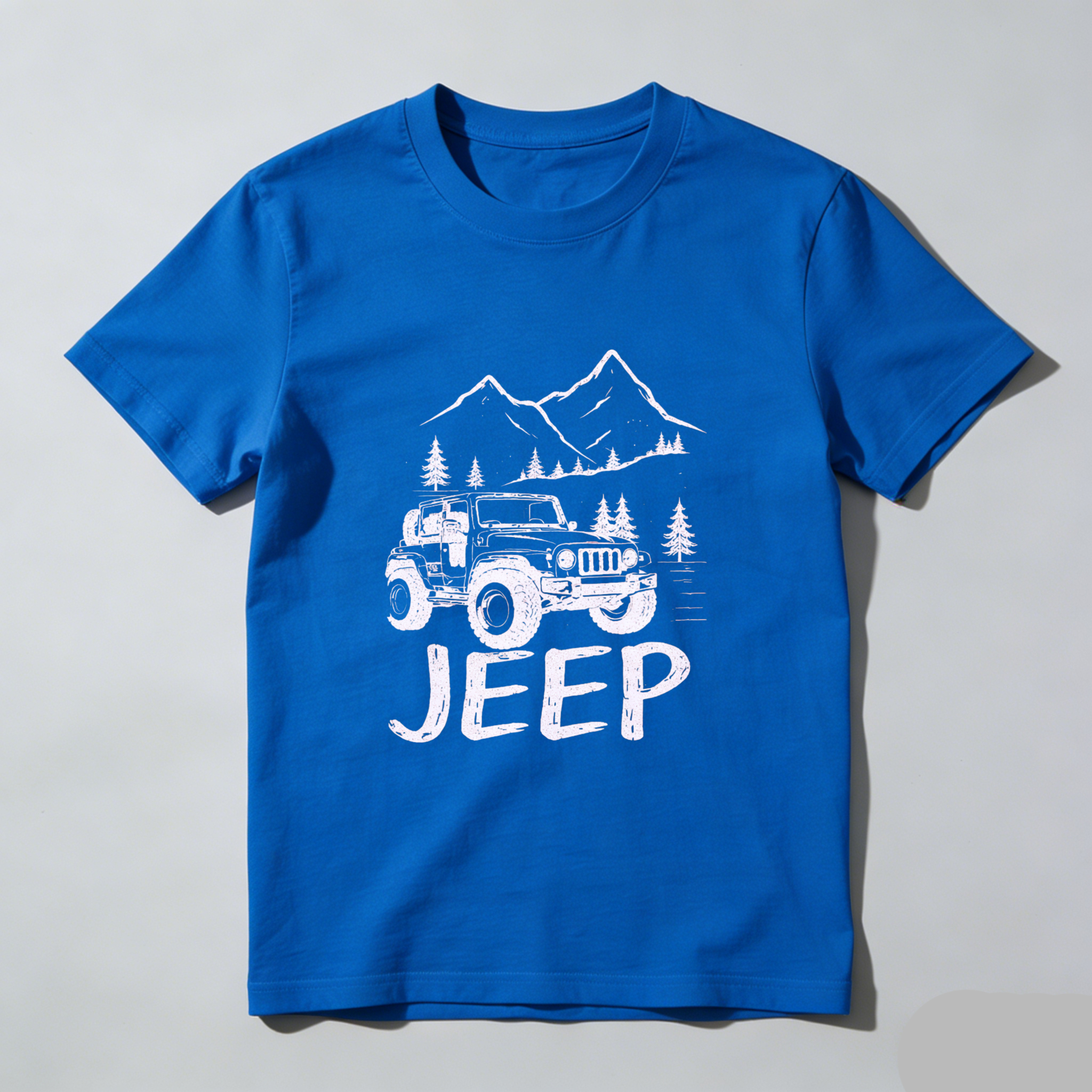 Jeep Mountain Adventure Off Road Vehicle Graphic T Shirt For Men And Women Outdoor Camping Hiking Lifestyle Apparel