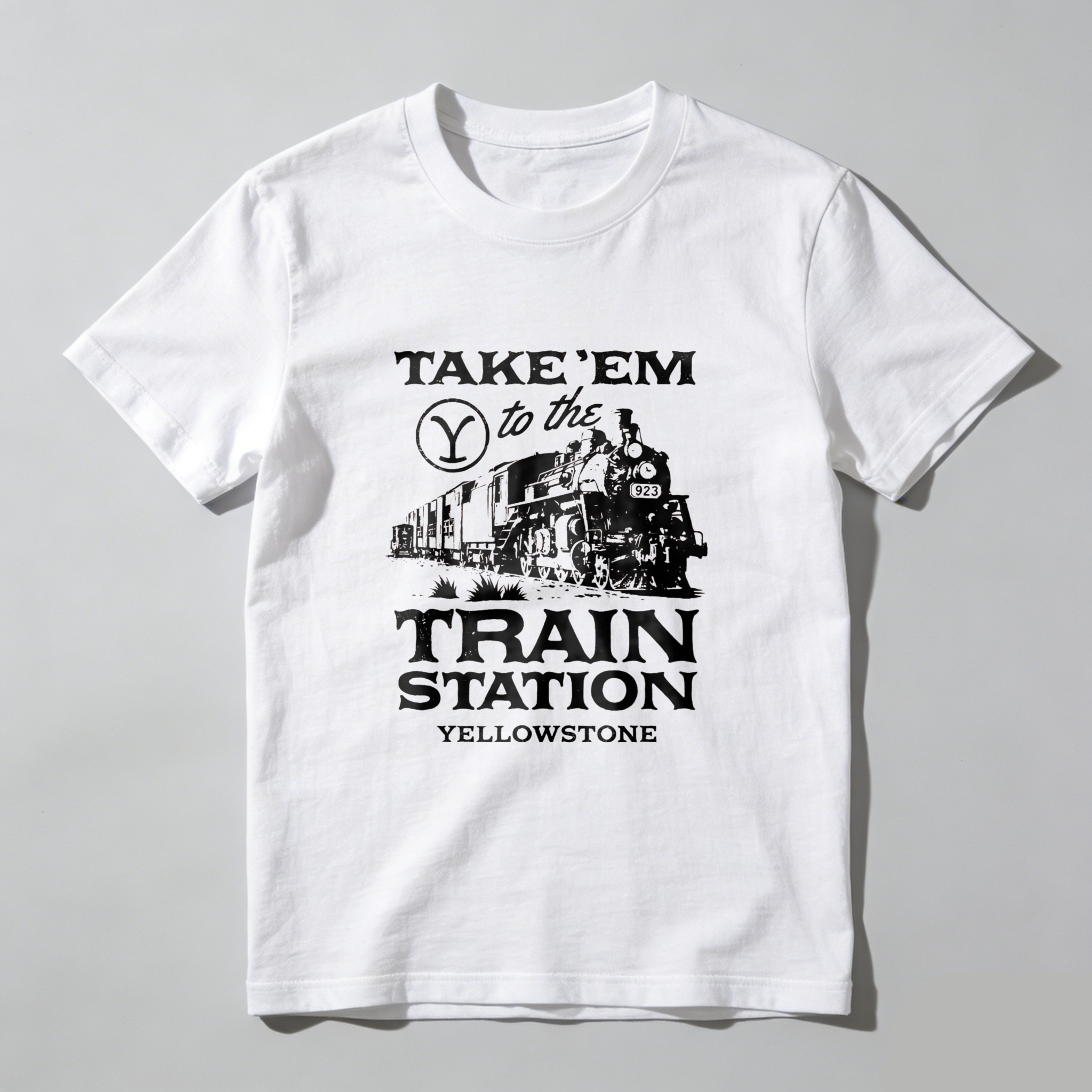 TEECURENT Take Em To The Train Station Yellowstone T Shirt
