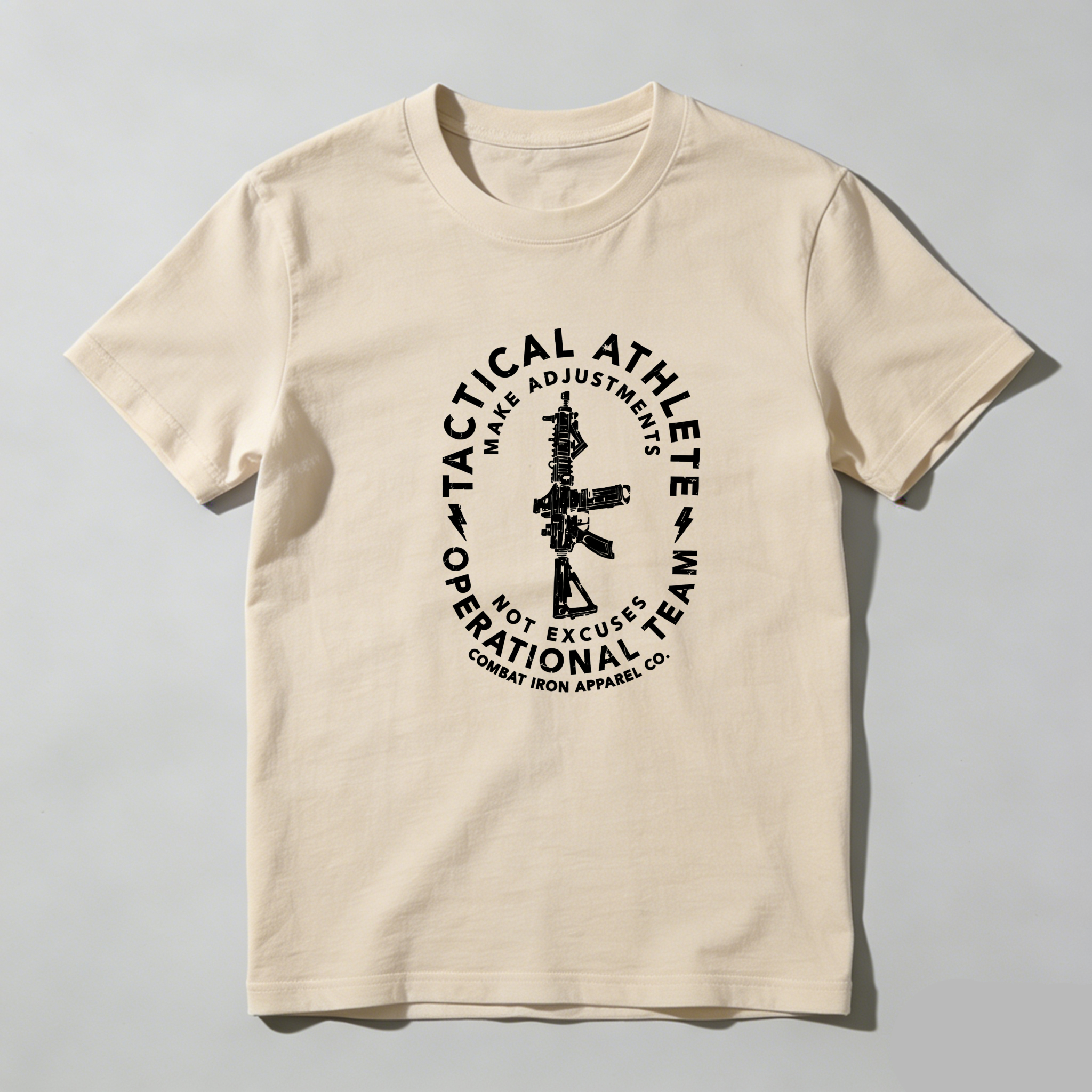 TEECURENT Tactical Athlete Operational Team Pure Cotton Short Sleeve T Shirt-TeeCurent