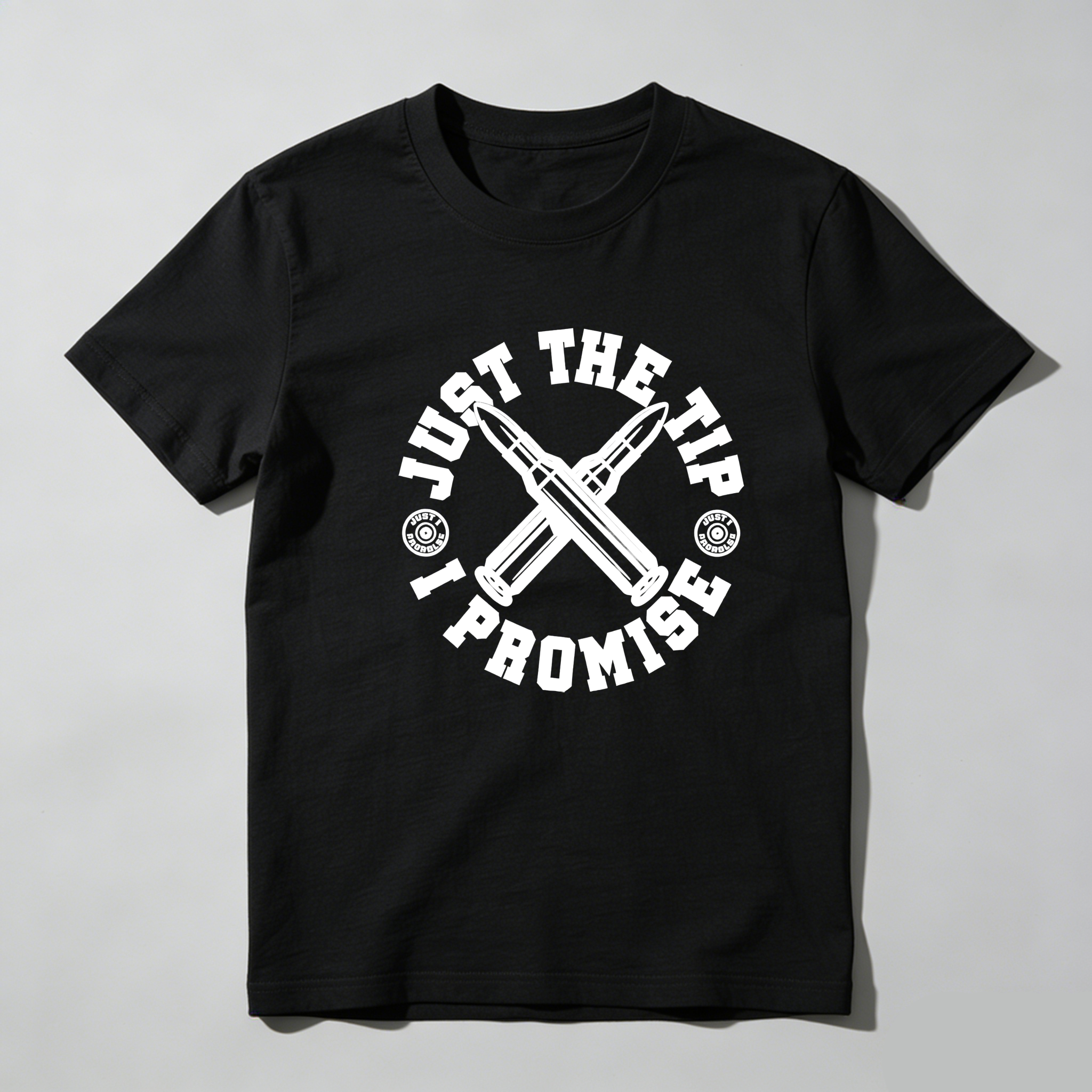 TEECURENT Just The Tip I Promise Pure Cotton Short Sleeve T Shirt-TeeCurent