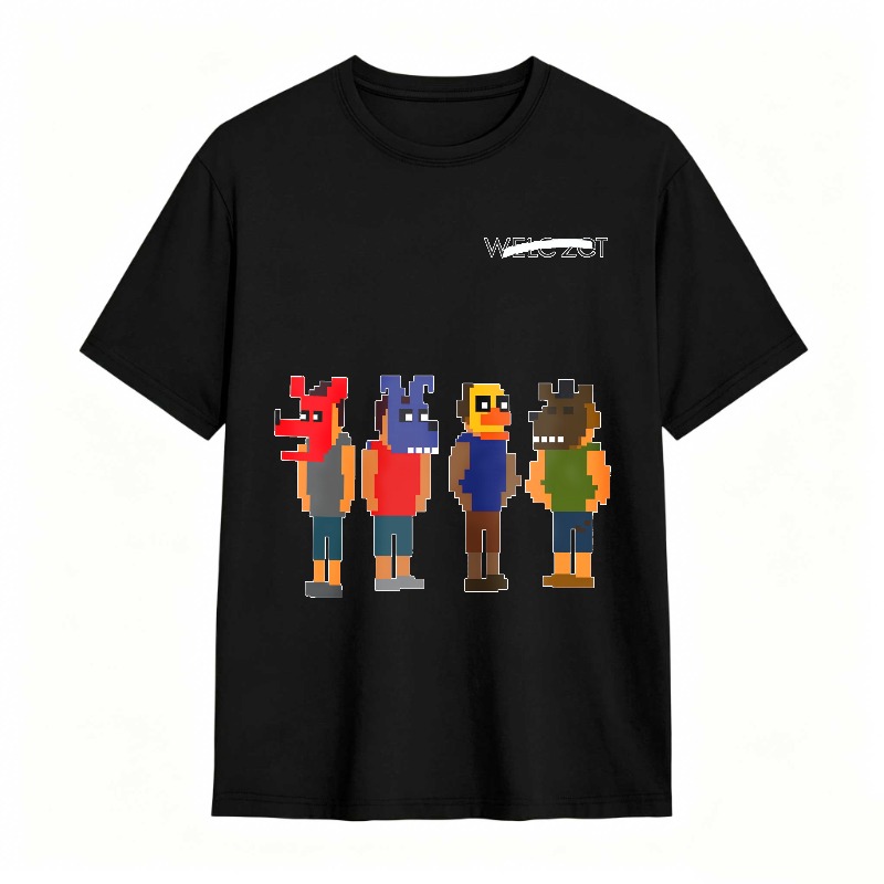 Pixel Art Characters With Text Welc Zot Unisex Classic T-shirt