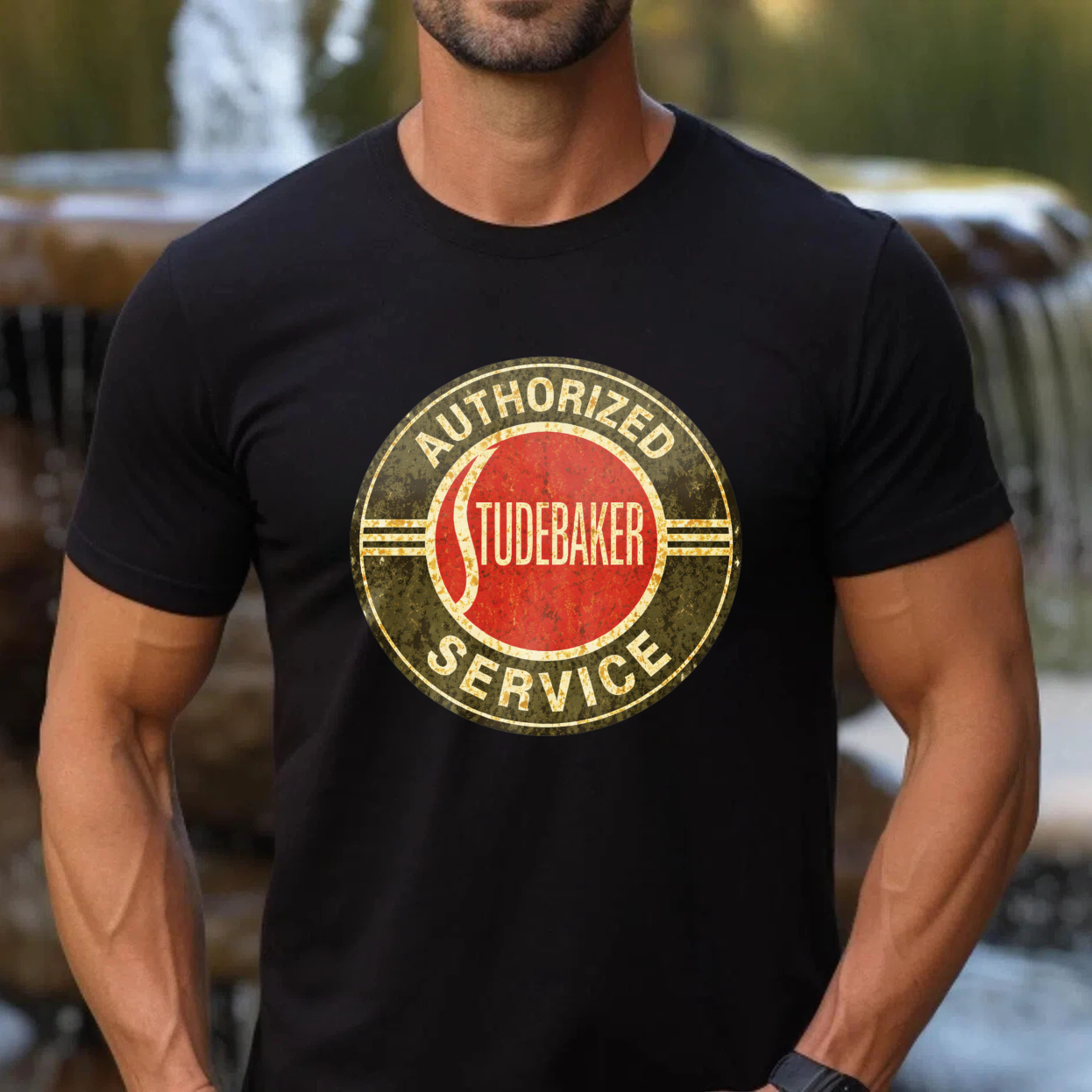 Authorized Studebaker Service Vintage Logo T Shirt Men Women Classic Automotive Retro Design Black Cotton Tee