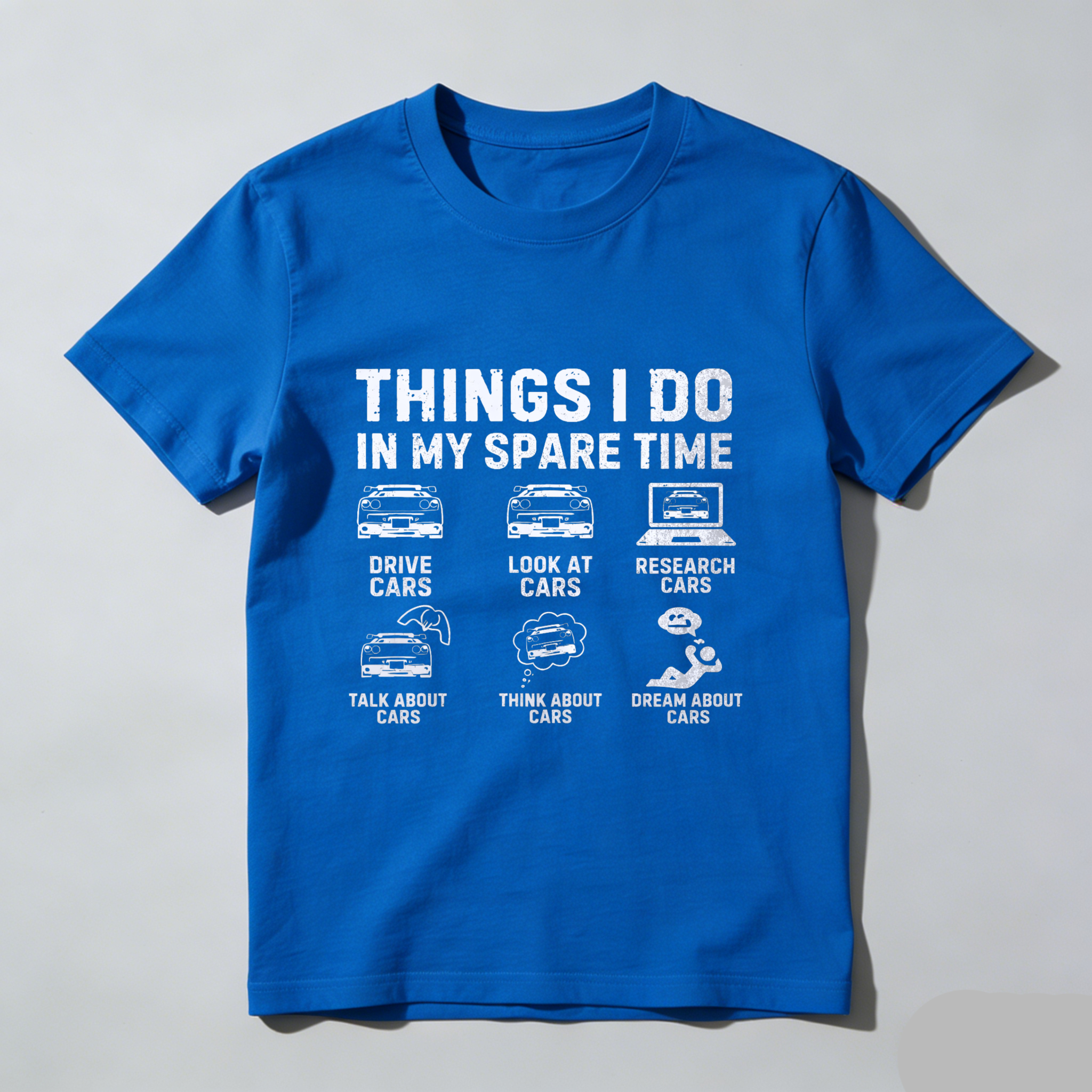 Things I Do In My Spare Time Car Enthusiast T-Shirt For Men And Women Automotive Lover Gift Shirt With Fun Car Related Activities Design