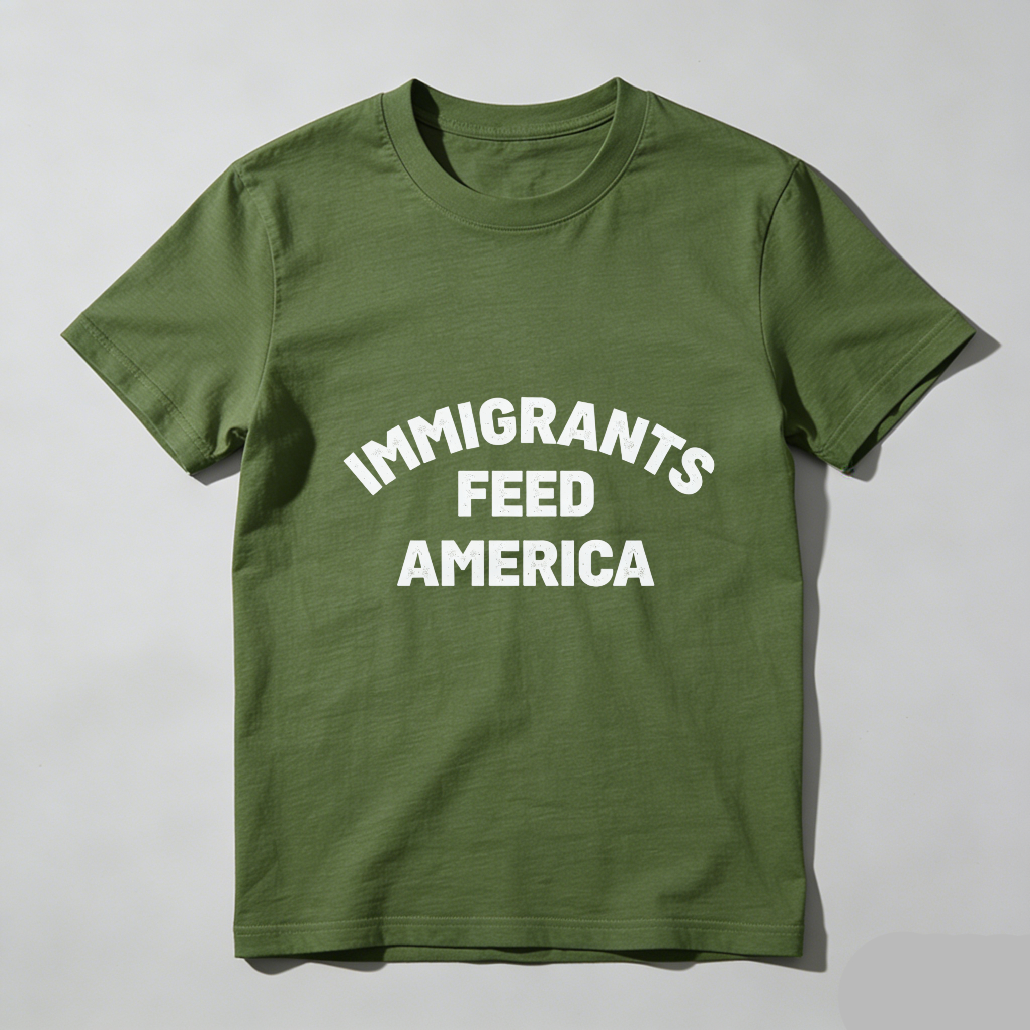 TEECURENTImmigrants Feed America T Shirt Black Unisex Cotton Graphic Tee For Men Women And Kids-TeeCurent
