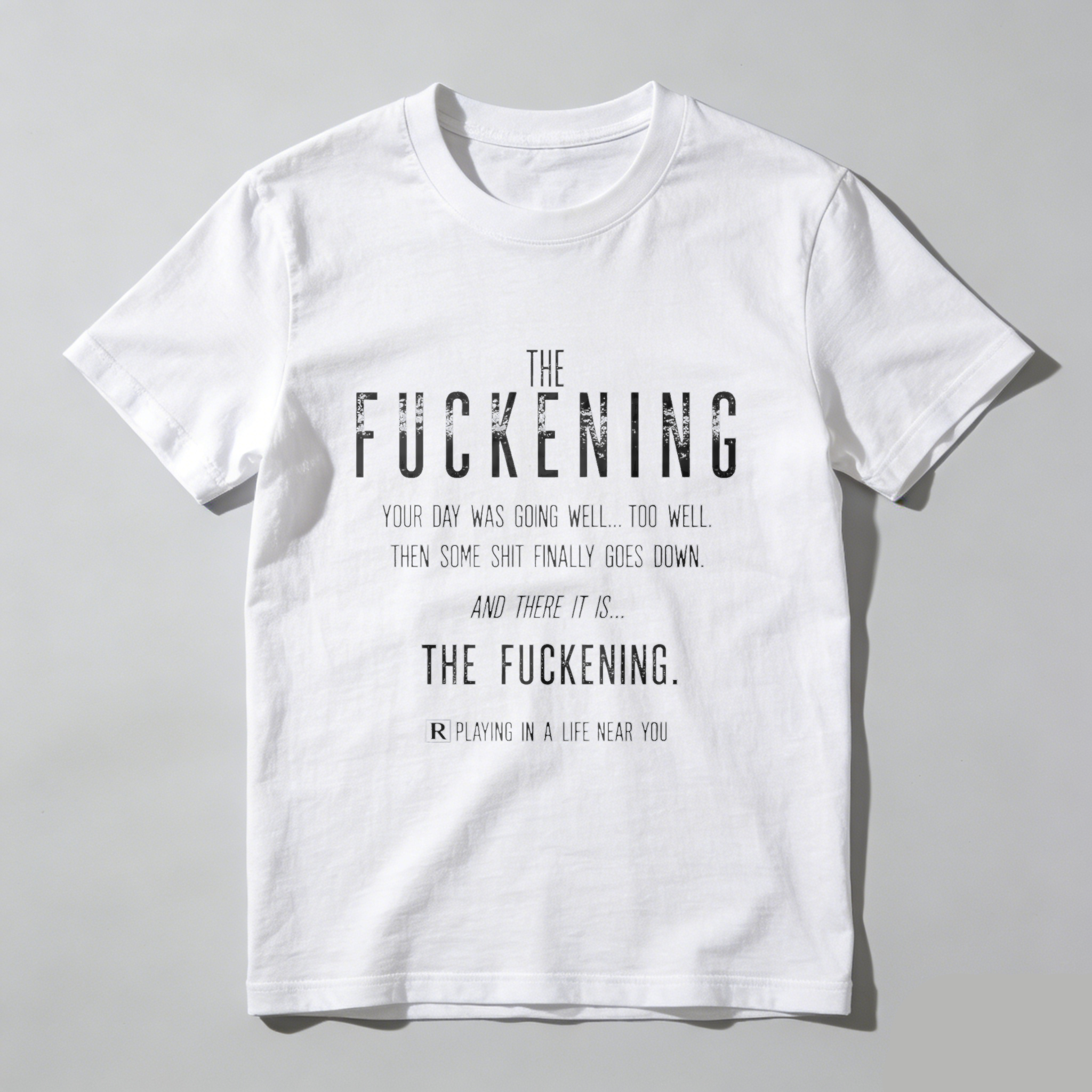 TEECURENT The Fuckening T-Shirt Funny Sarcastic Humor Shirt For Men Women Relatable Life Quote Graphic Tee Black Casual Wear