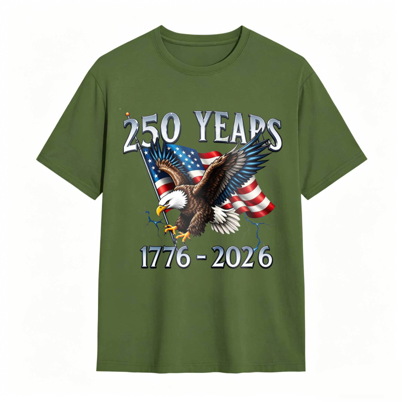 American Eagle Independence Day 250 Years 1776-2026 T-Shirt