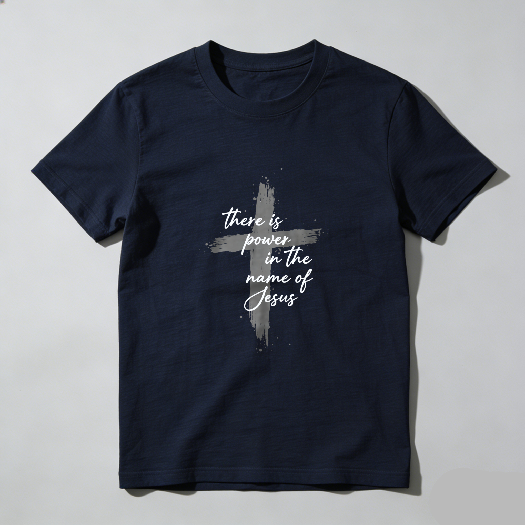 TEECURENT There Is Power In The Name Of Jesus Christian T Shirt With Cross Design Faith Inspired Religious Apparel For Men And Women WOMEN