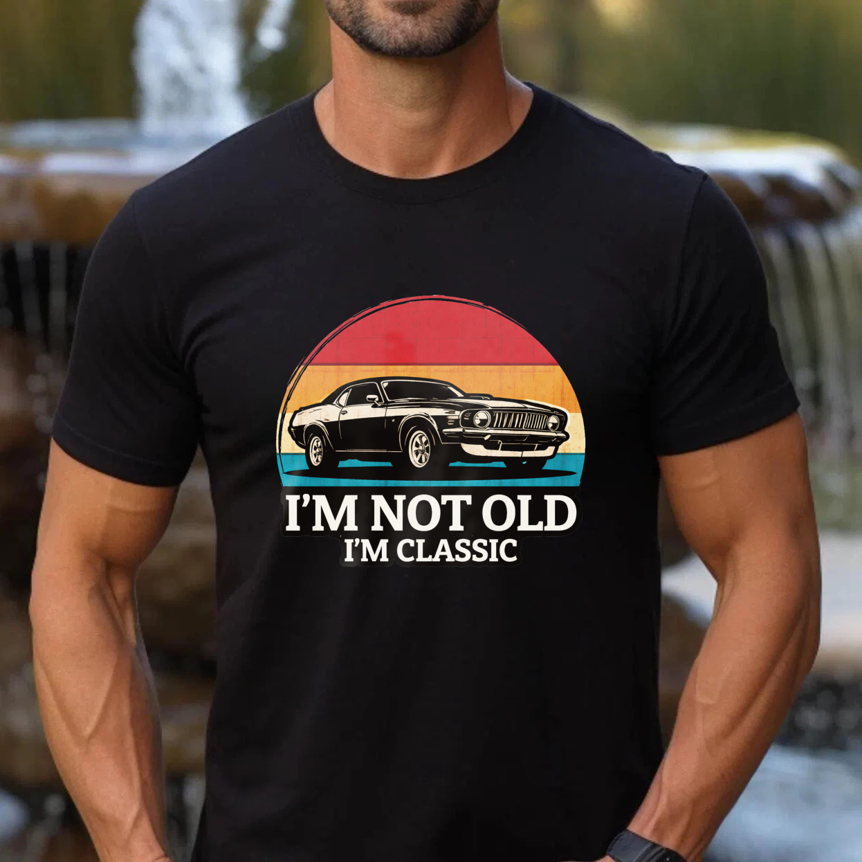 I M Not Old I M Classic Vintage Car T Shirt Retro Muscle Car Design For Men And Women Unisex Fashion Top