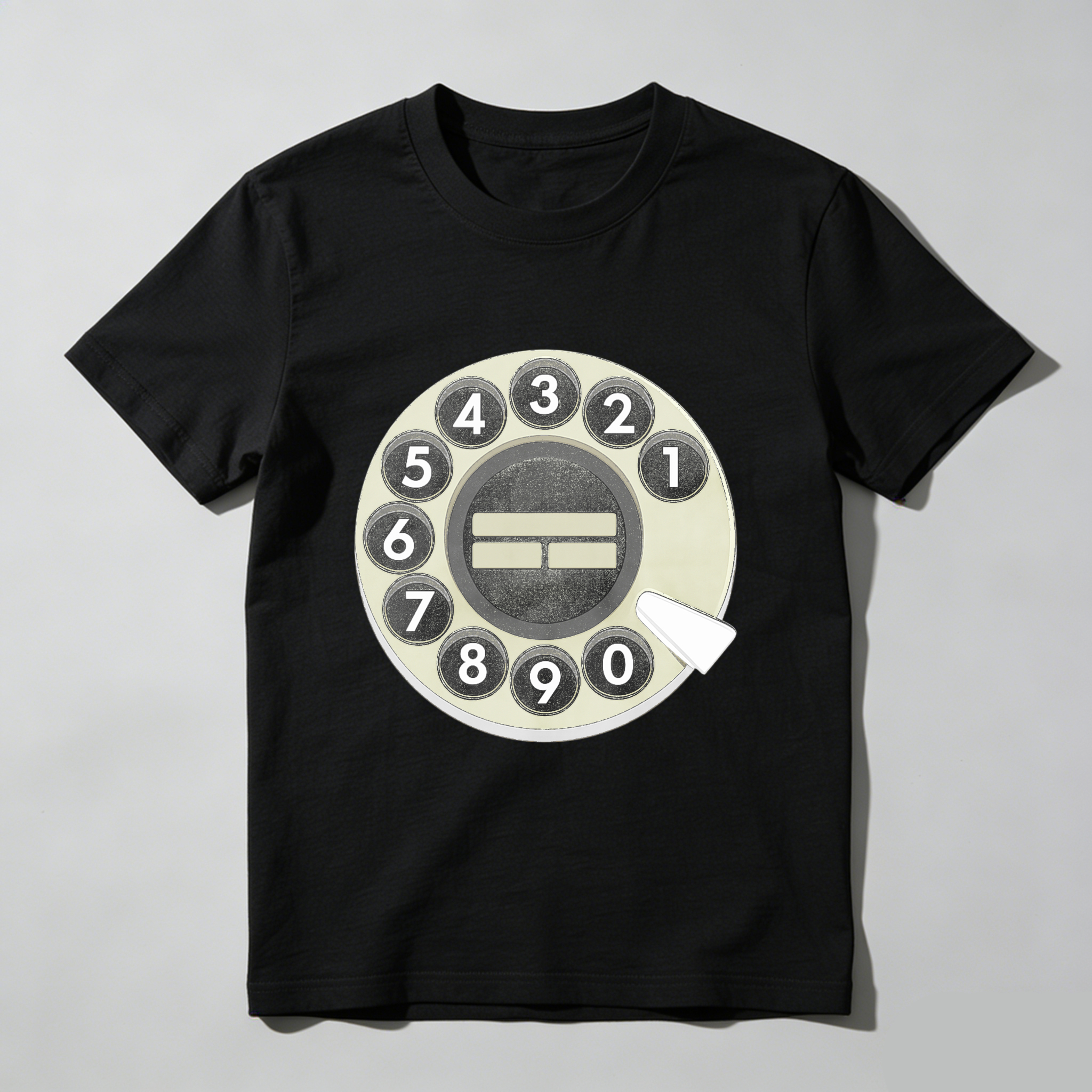Retro Rotary Phone Dial T-Shirt Vintage Telephone Design Made In Usa