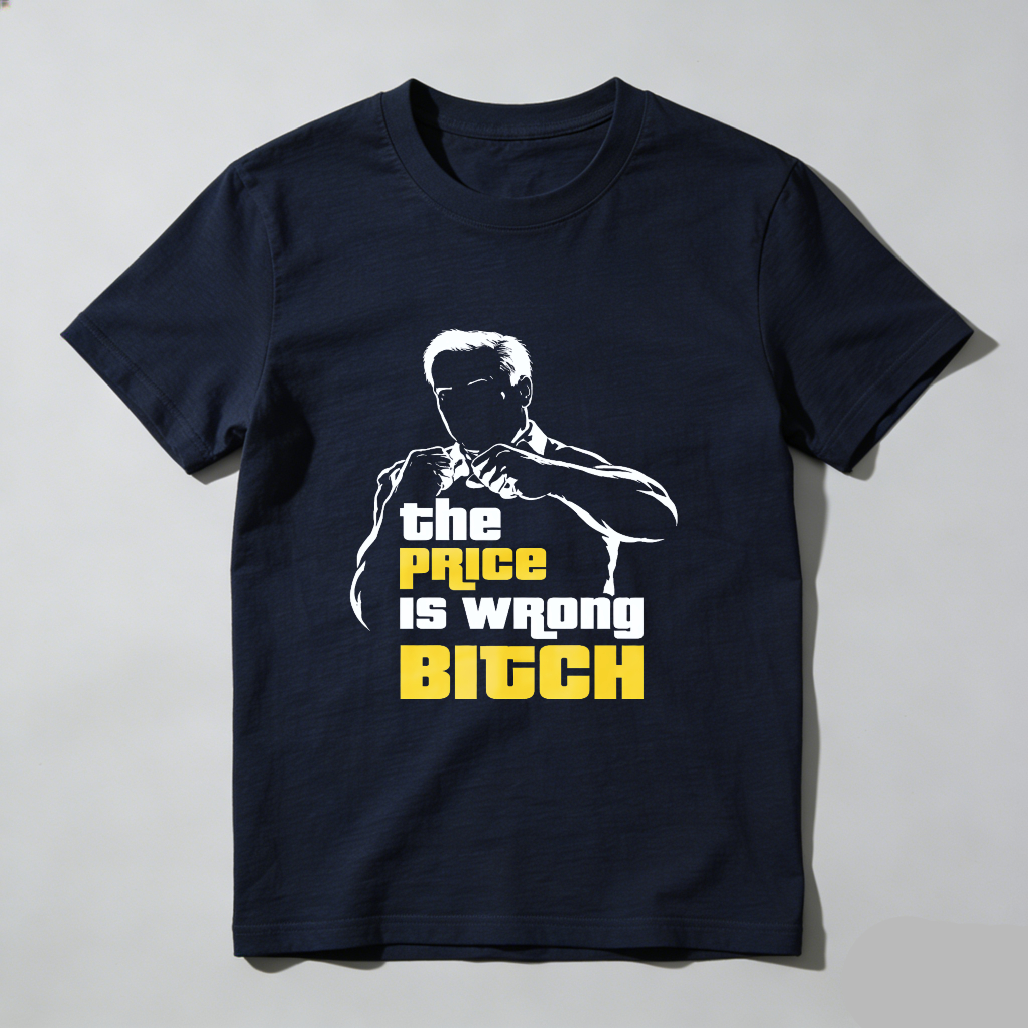TEECURENT The Price Is Wrong Bitch T Shirt With Iconic Pose And Bold Text Design For Fans Of Classic Game Show Humor
