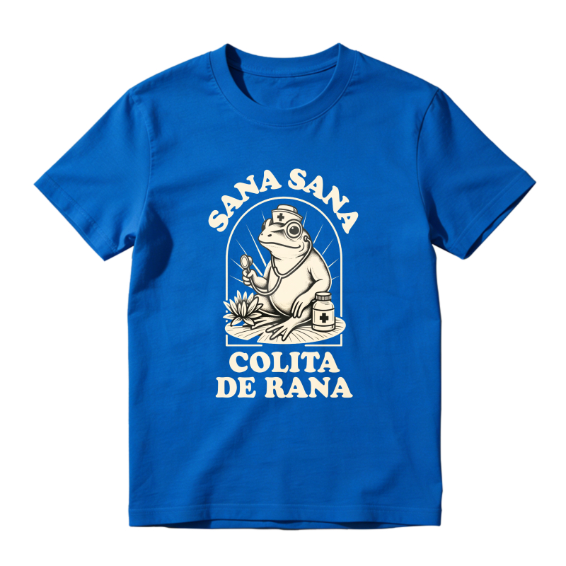 Frog Doctor With Medicine Jar And Lily Pad Sana Sana Colita De Rana Unisex Classic T-shirt