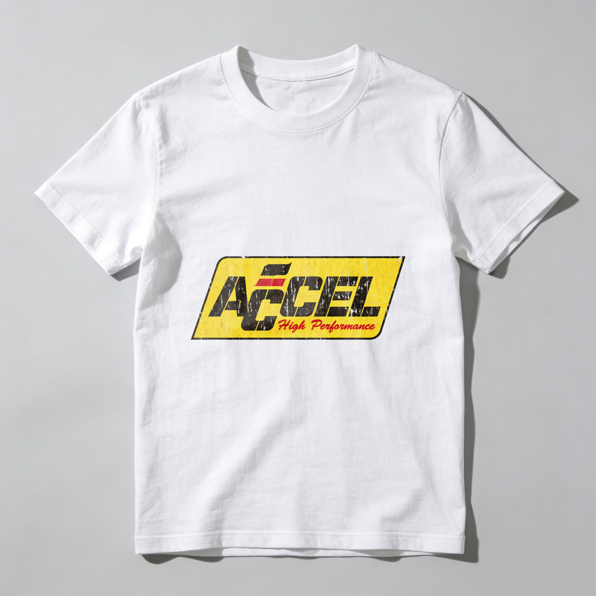 Accel High Performance Logo T Shirt Black Men Women Casual Wear Sport Style Graphic Tee
