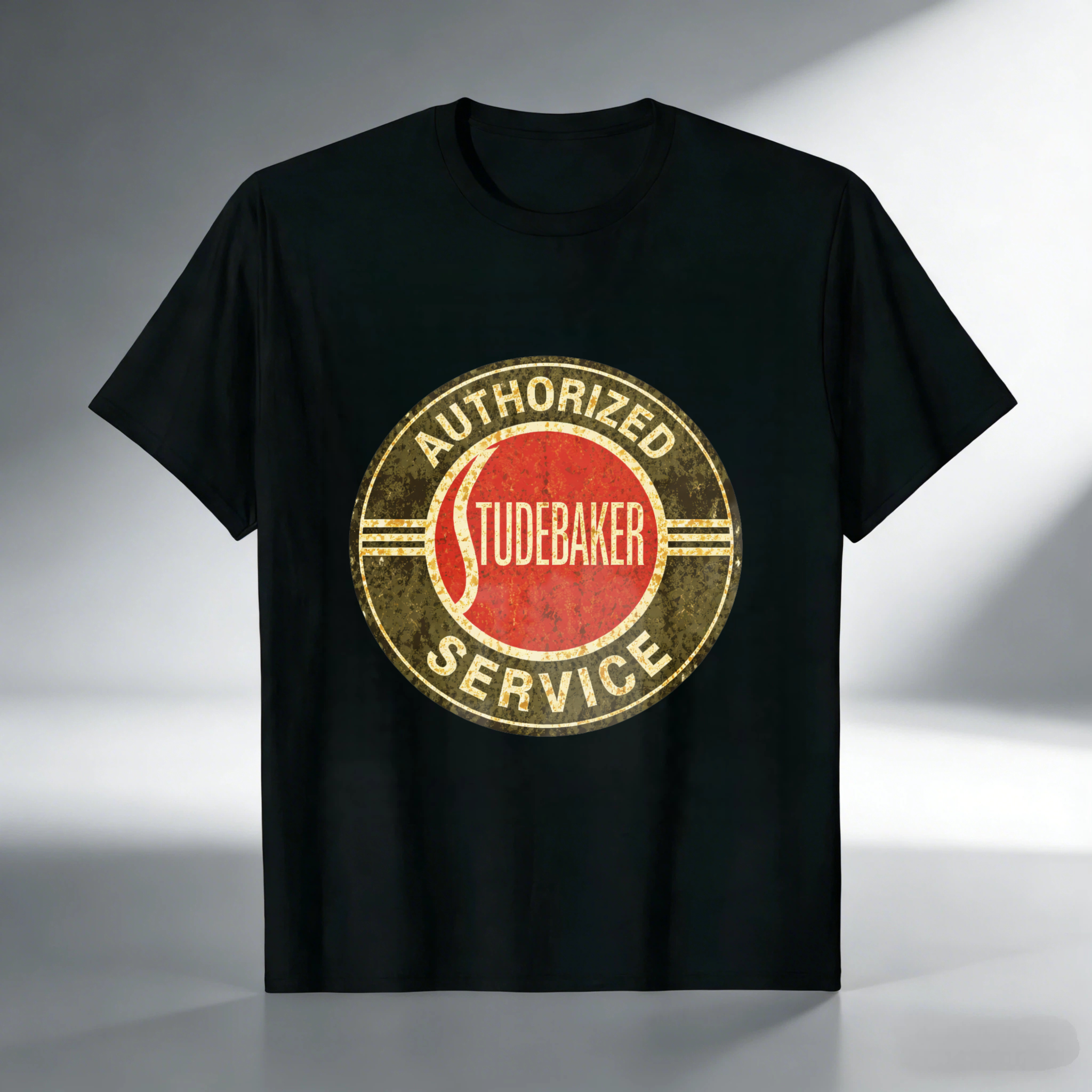 Authorized Studebaker Service Vintage Logo T Shirt Men Women Classic Automotive Retro Design Black Cotton Tee