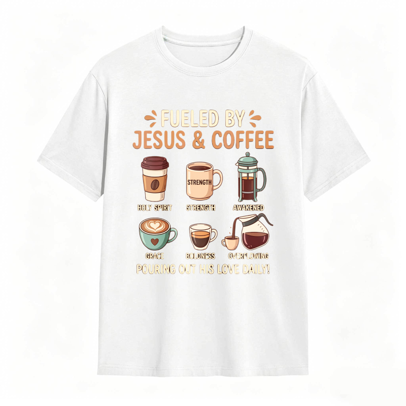 Fueled by Jesus and Coffee T-shirt